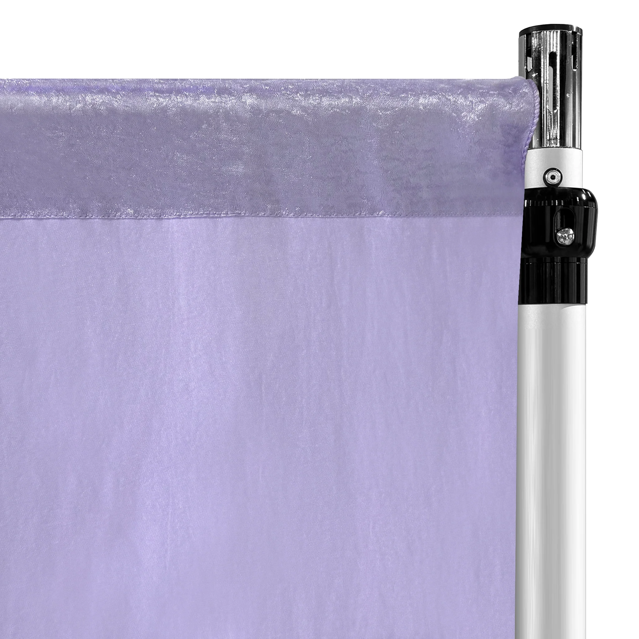 Crinkle Shimmer 12ft H x 52" W Drape/Backdrop Panel - Lavender - Image 6