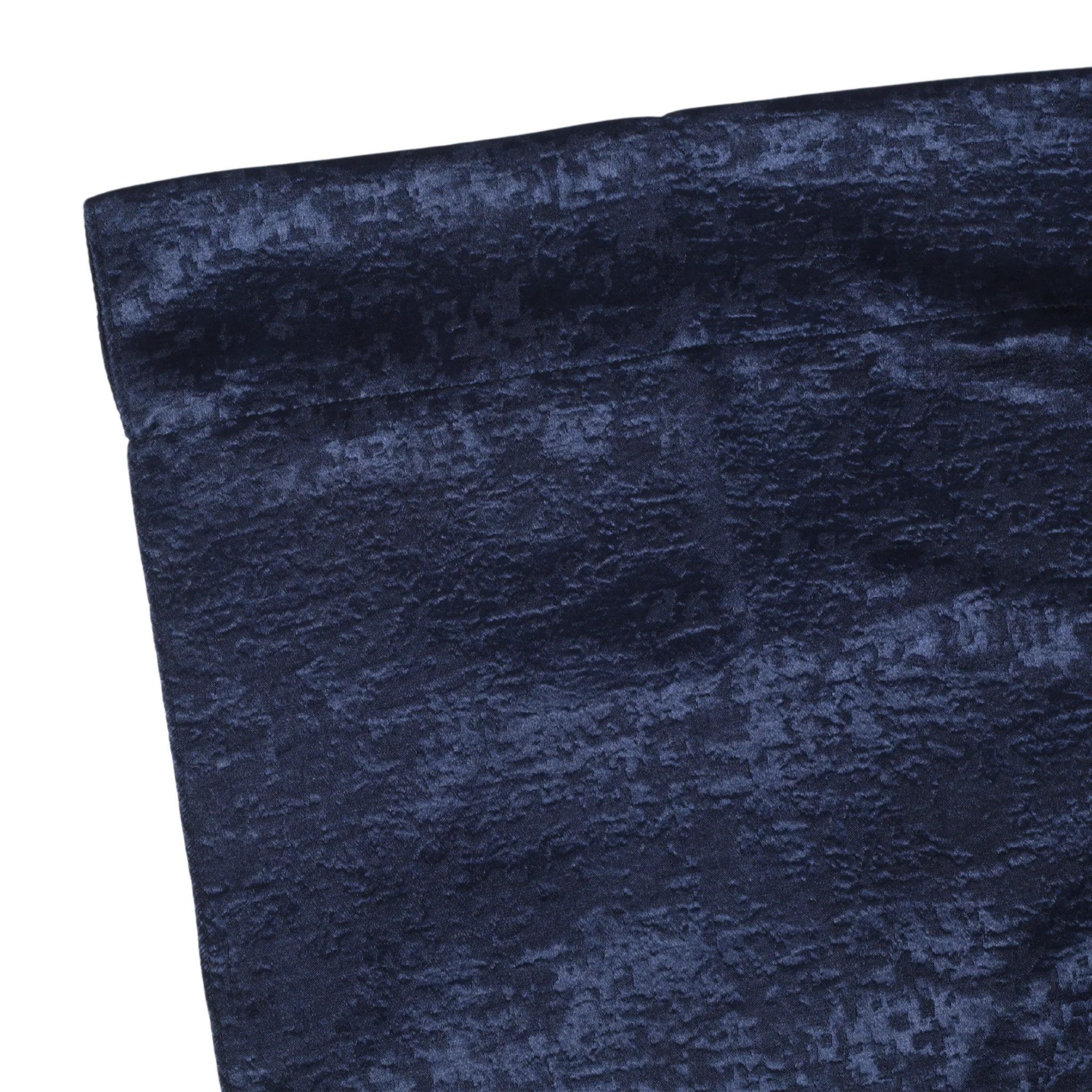 Crinkle Shimmer 12ft H x 52" W Drape/Backdrop Panel - Navy Blue - Image 3