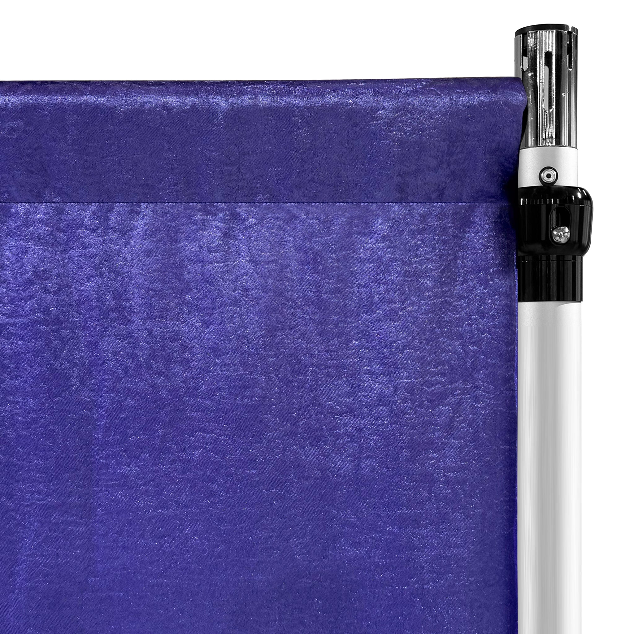 Crinkle Shimmer 12ft H x 52" W Drape/Backdrop Panel - Purple - Image 3