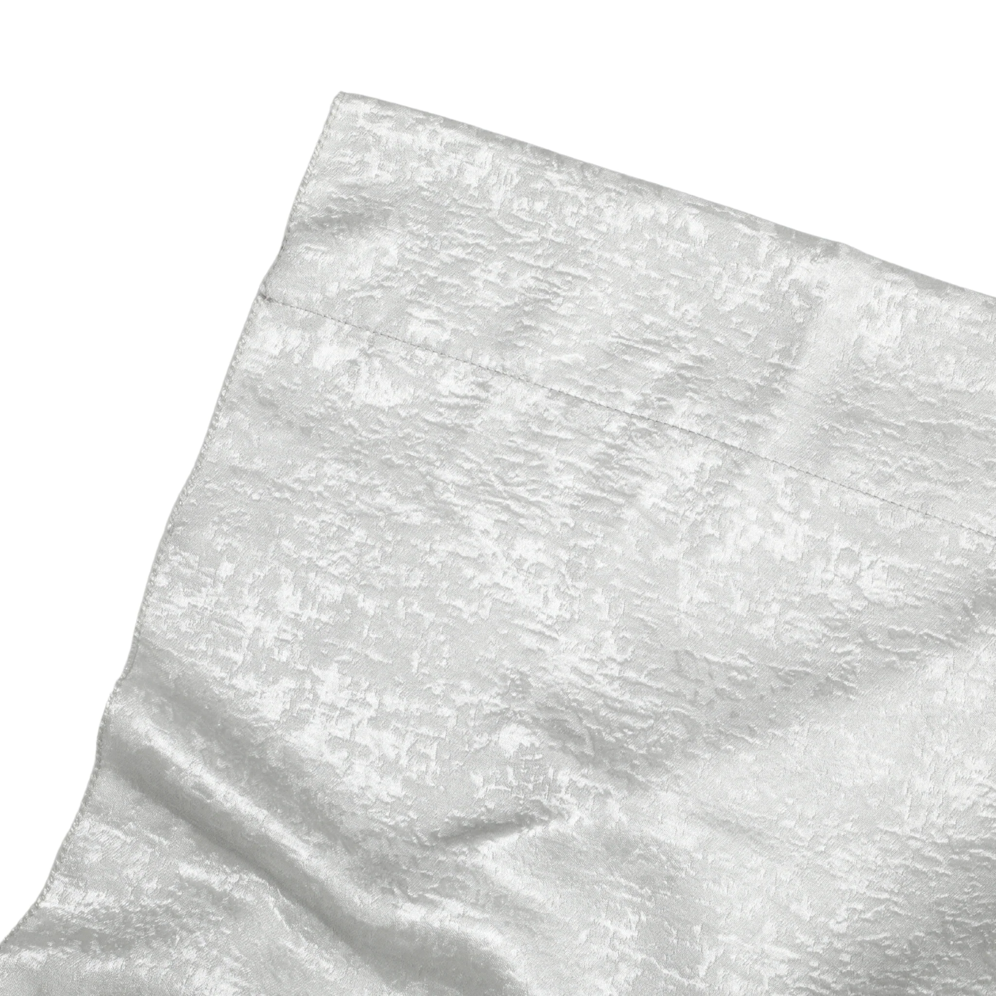 Crinkle Shimmer 12ft H x 52" W Drape/Backdrop Panel - Silver - Image 3