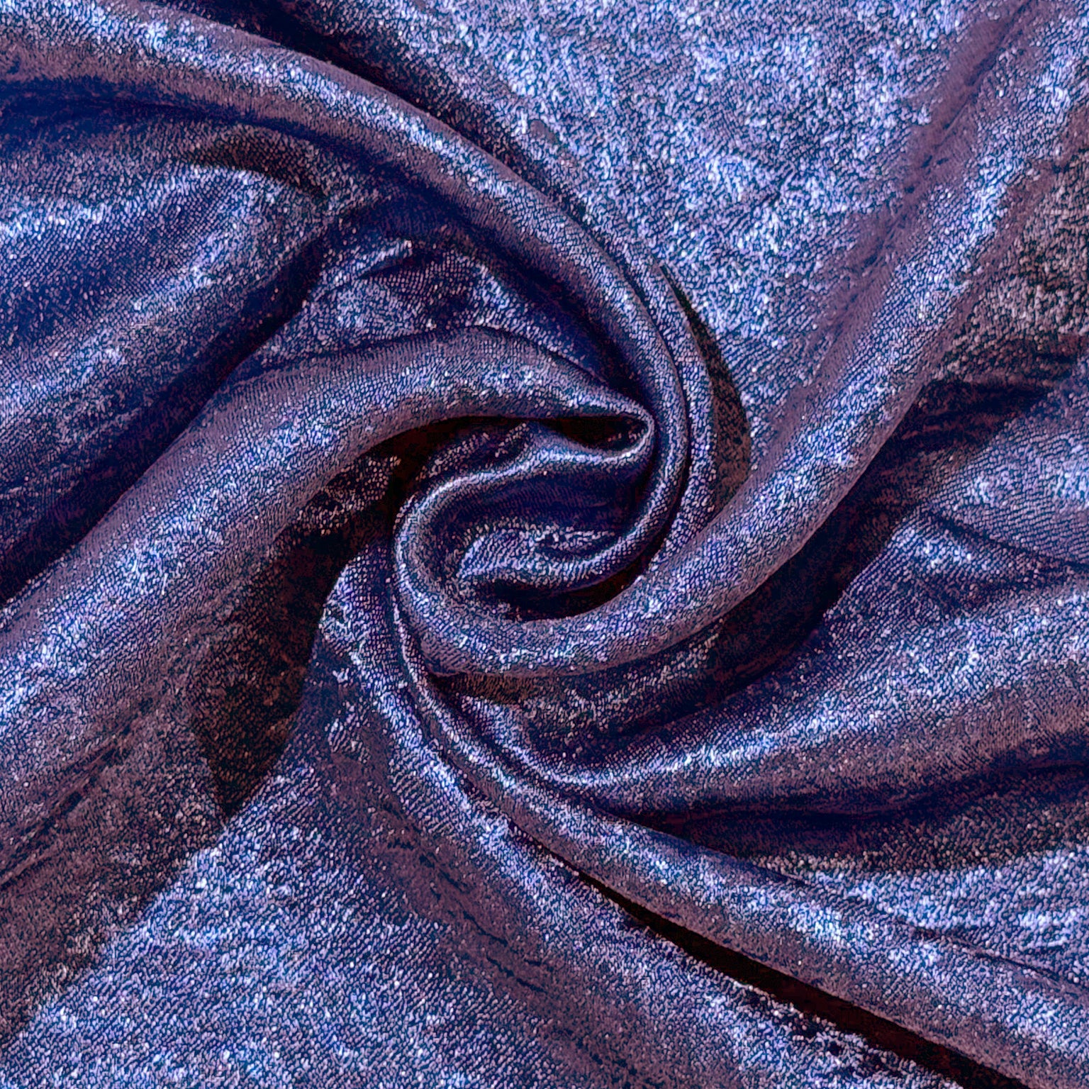 Crinkle Shimmer 132" Round Tablecloth - Purple - Image 4
