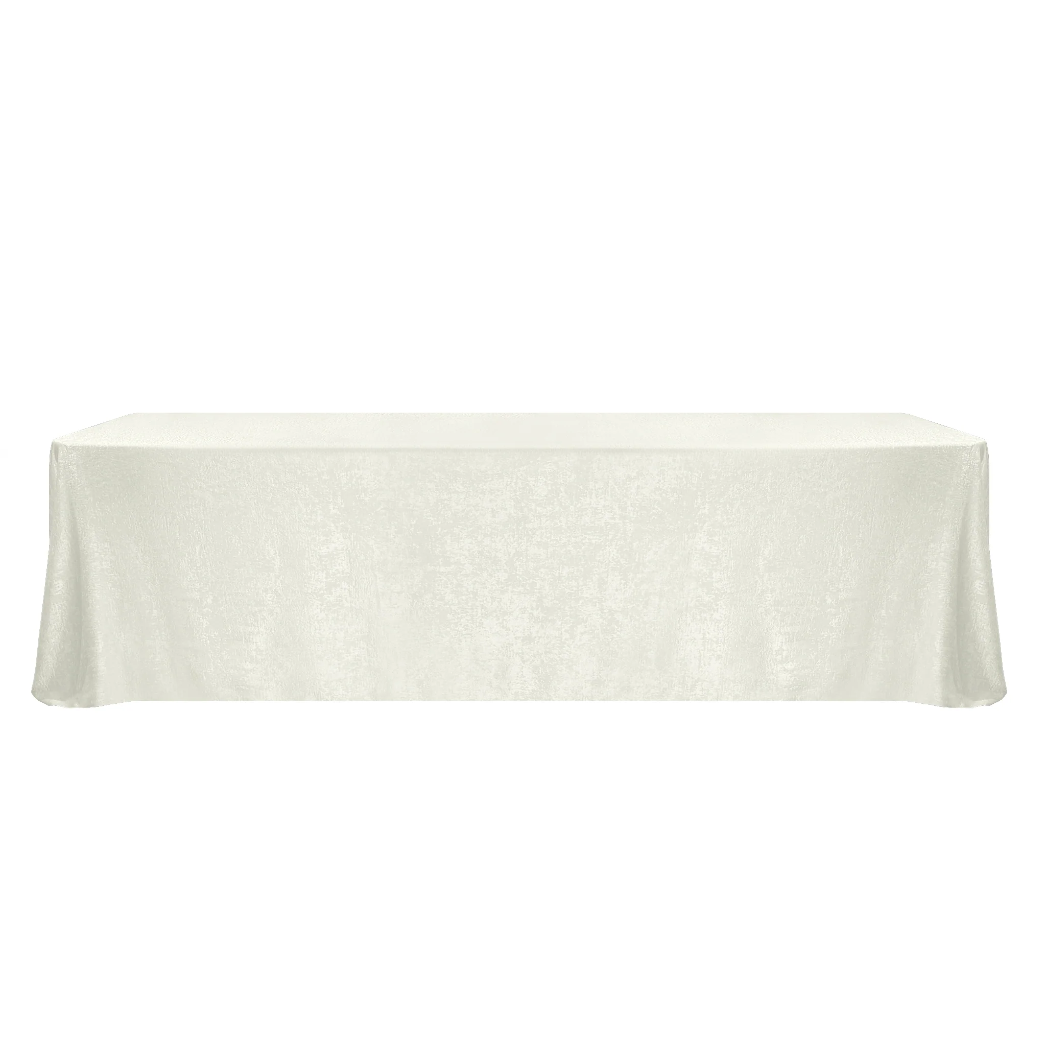 Crinkle Shimmer 90"x132" Rectangular Tablecloth - Ivory