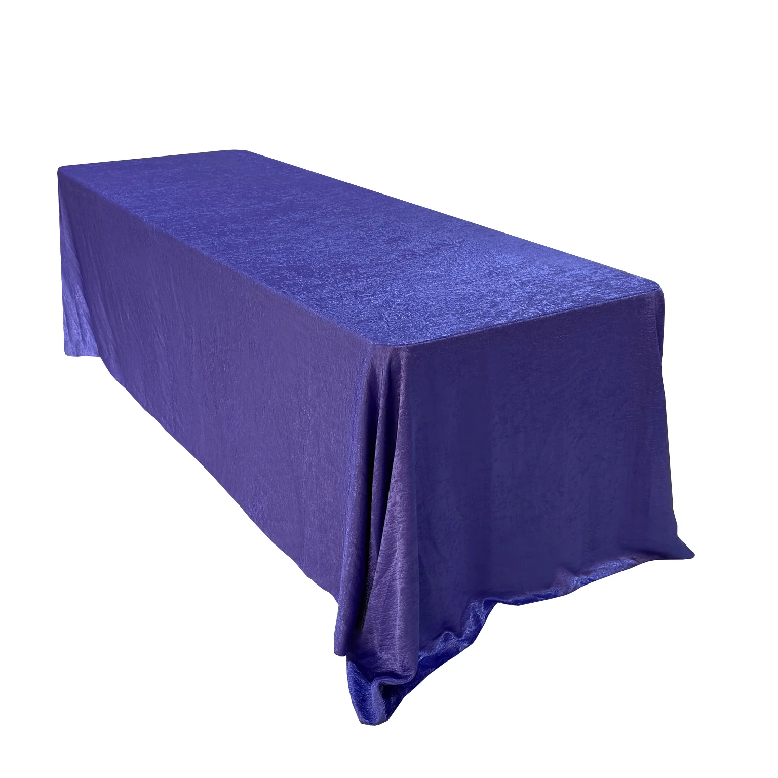 Crinkle Shimmer 90"x132" Rectangular Tablecloth - Purple