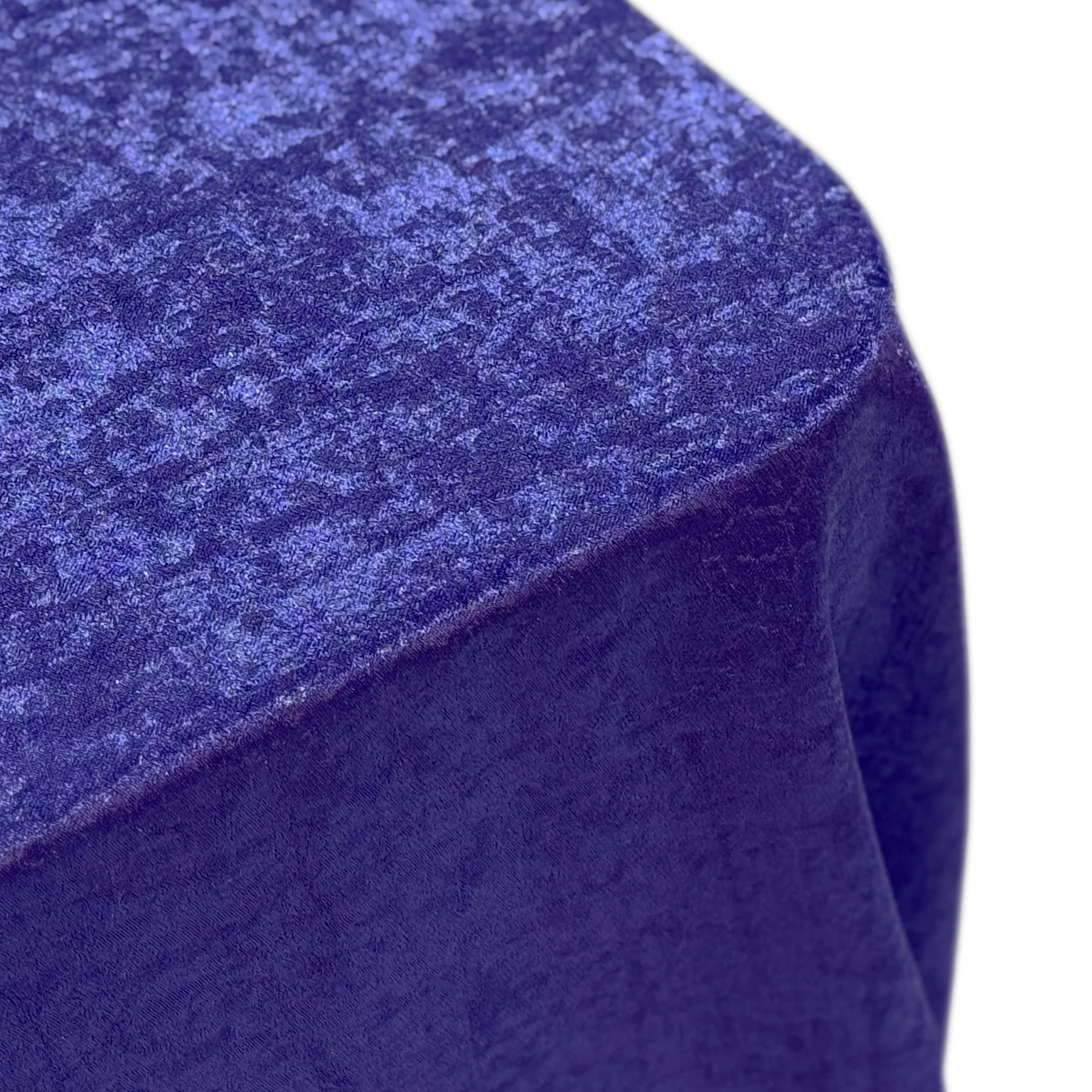 Crinkle Shimmer 90"x132" Rectangular Tablecloth - Purple - Image 3