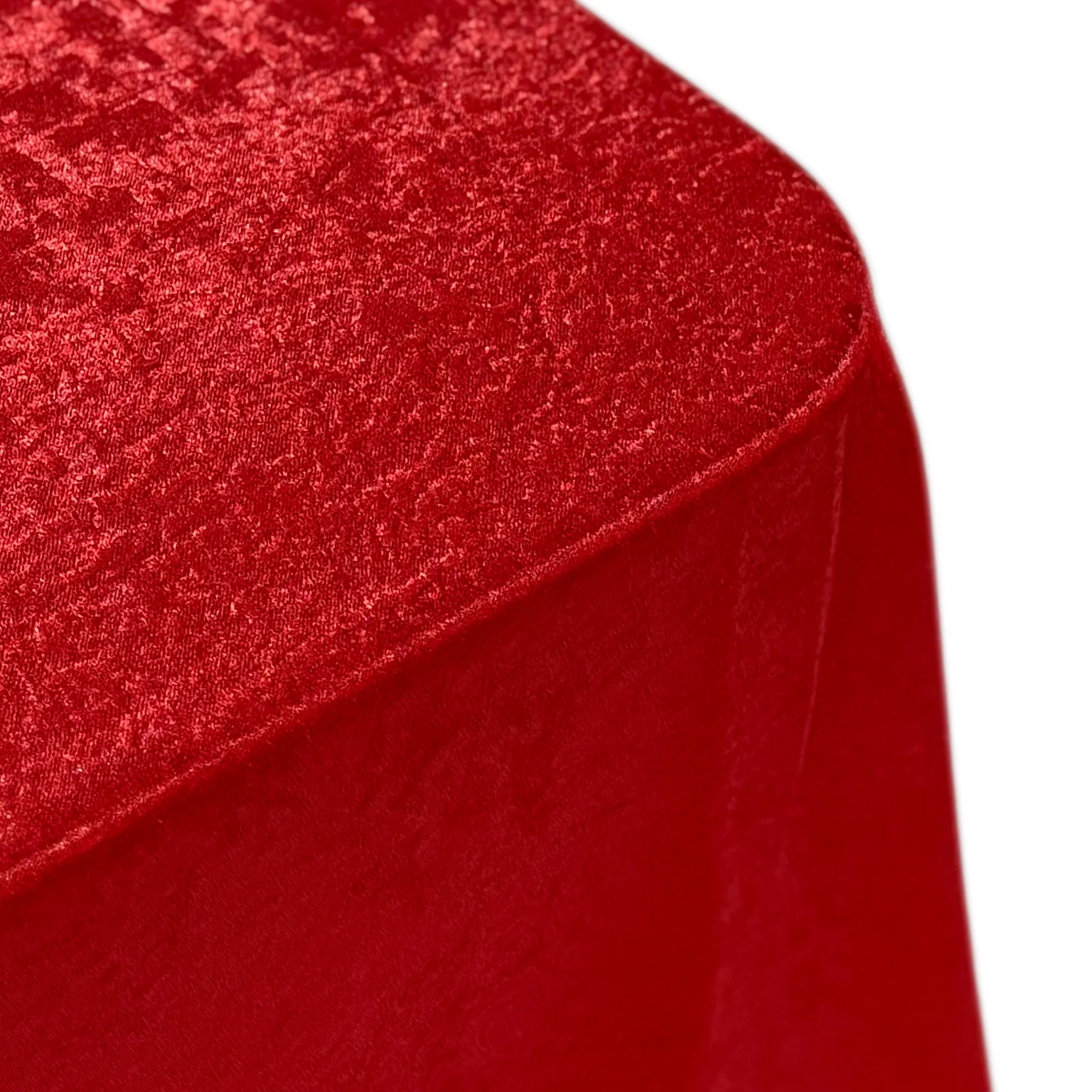 Crinkle Shimmer 90"x132" Rectangular Tablecloth - Red - Image 4