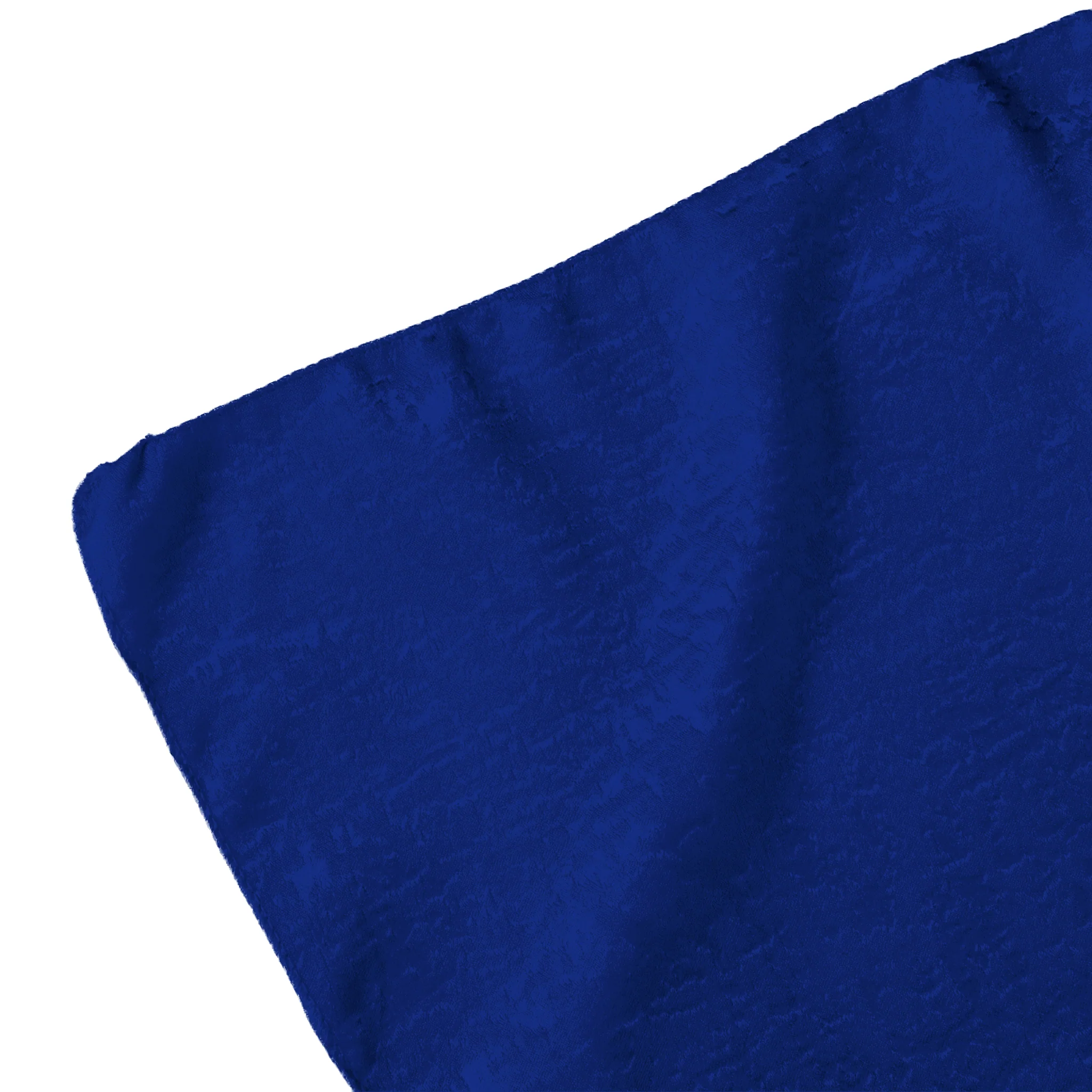 Crinkle Shimmer 90"x132" Rectangular Tablecloth - Royal Blue - Image 4