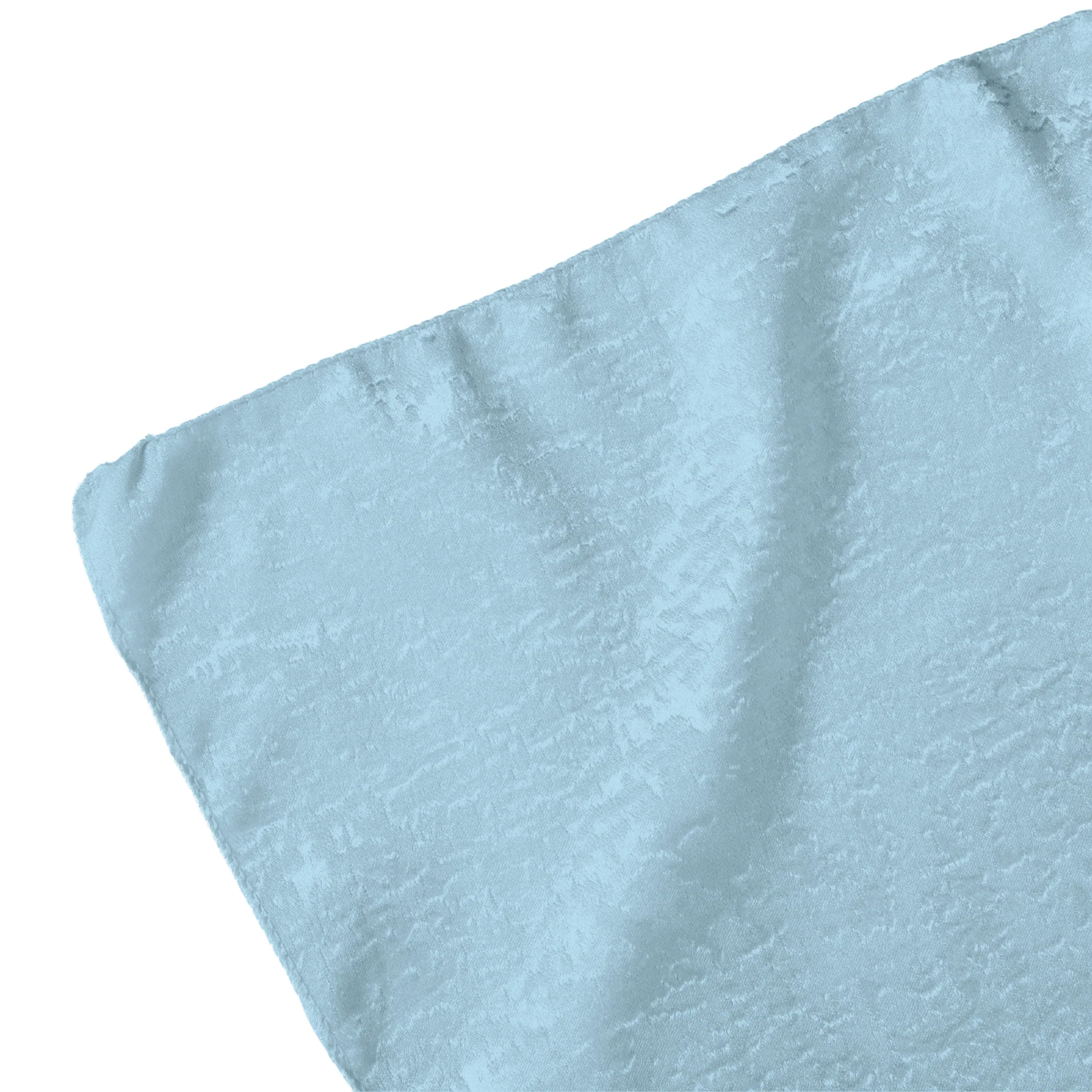 Crinkle Shimmer 90"x156" Rectangular Tablecloth - Baby Blue - Image 4