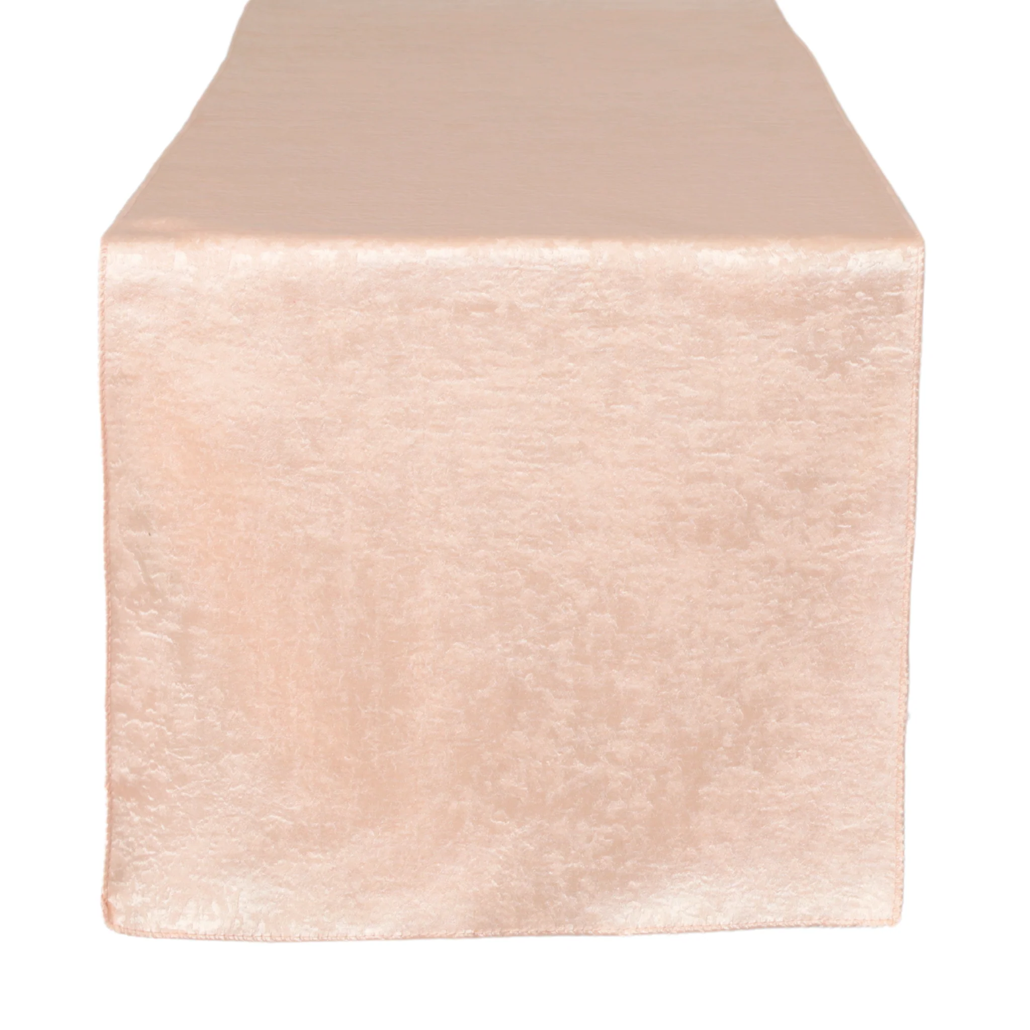 Crinkle Shimmer Table Runner - Blush/Rose Gold - Image 5
