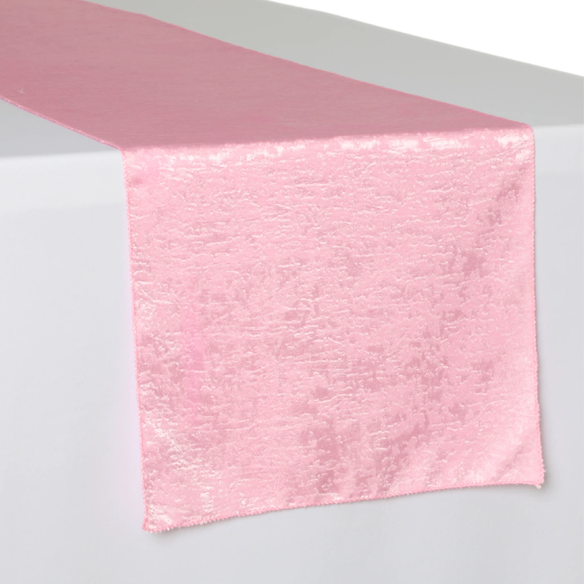 Crinkle Shimmer Table Runner - Pink