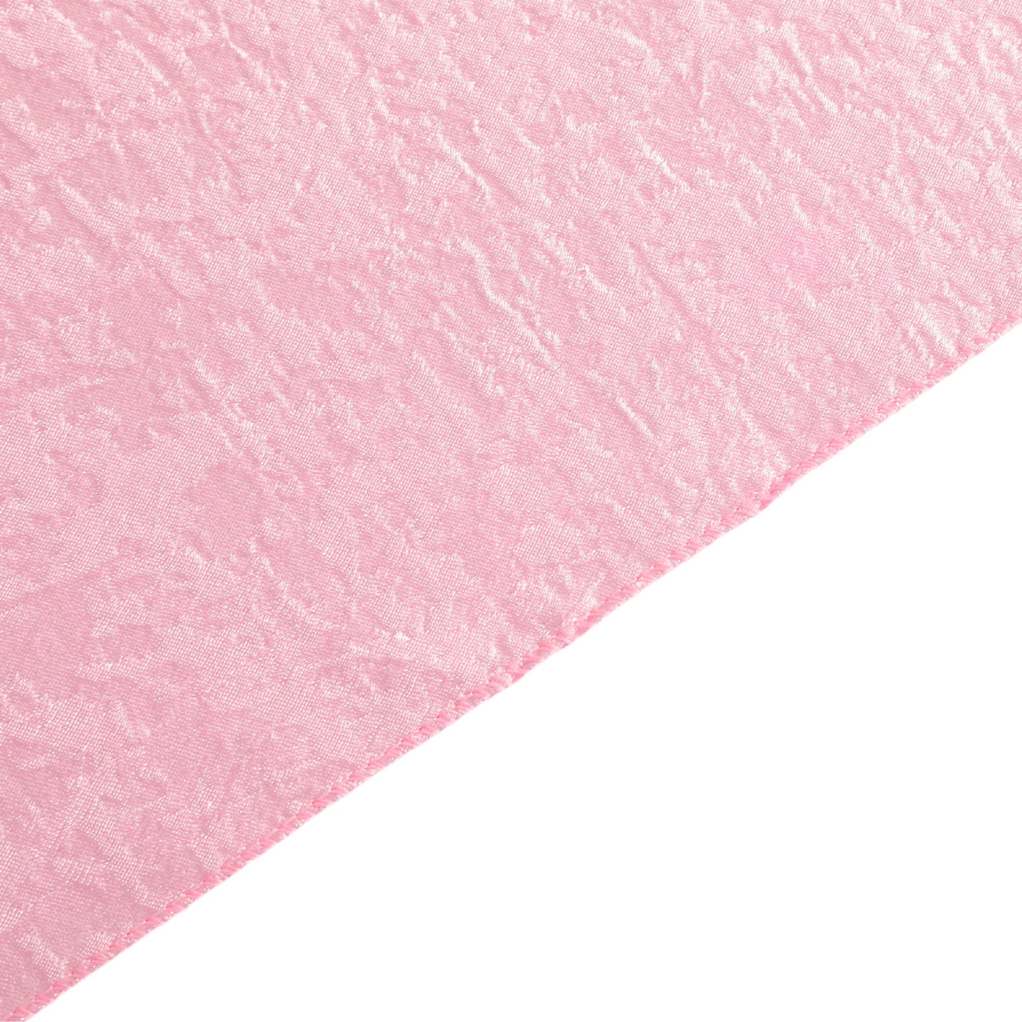 Crinkle Shimmer Table Runner - Pink - Image 5