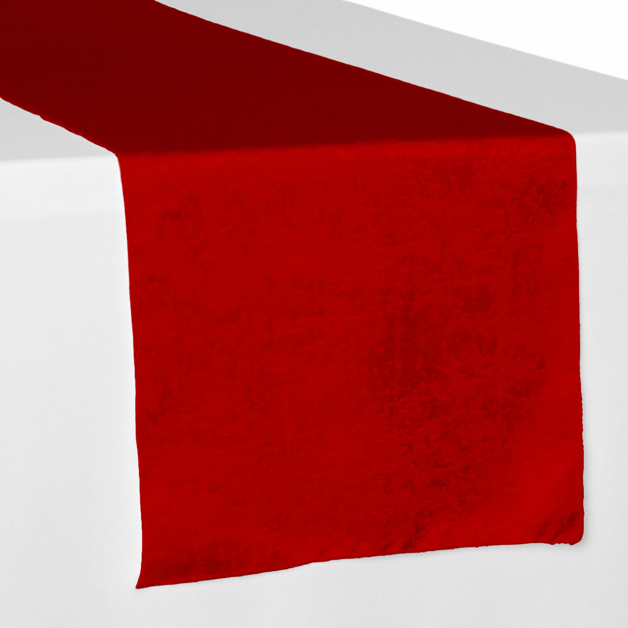 Crinkle Shimmer Table Runner - Red - Image 4