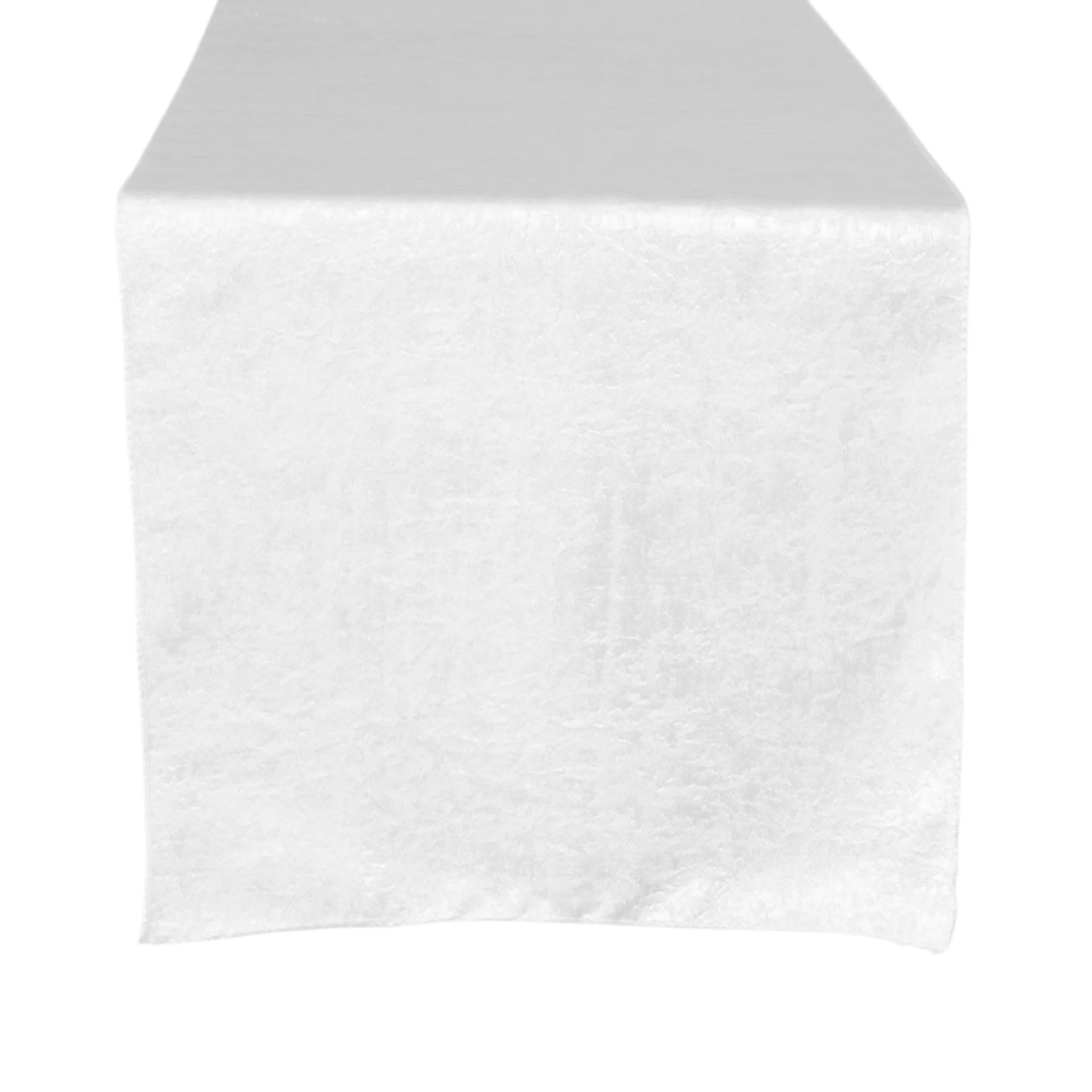 Crinkle Shimmer Table Runner - White - Image 2