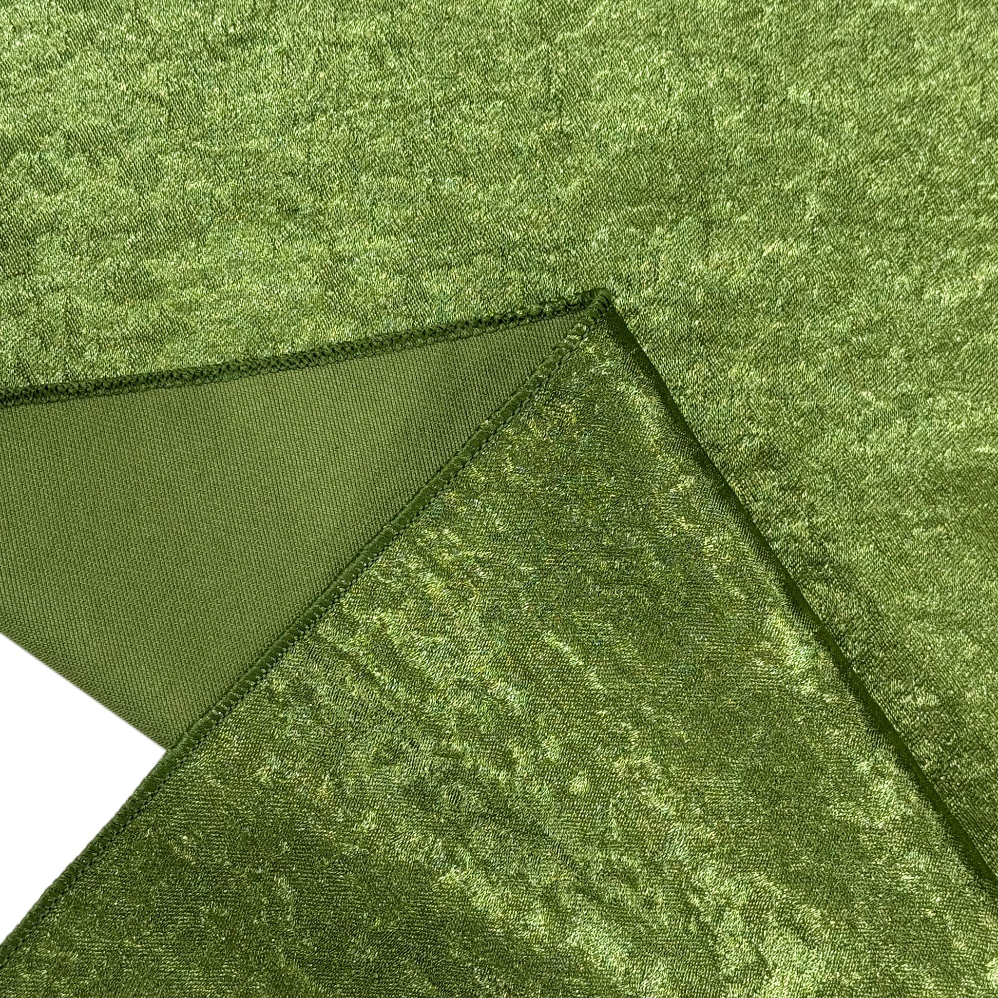 Crinkle Shimmer Table Runner - Willow Green - Image 4