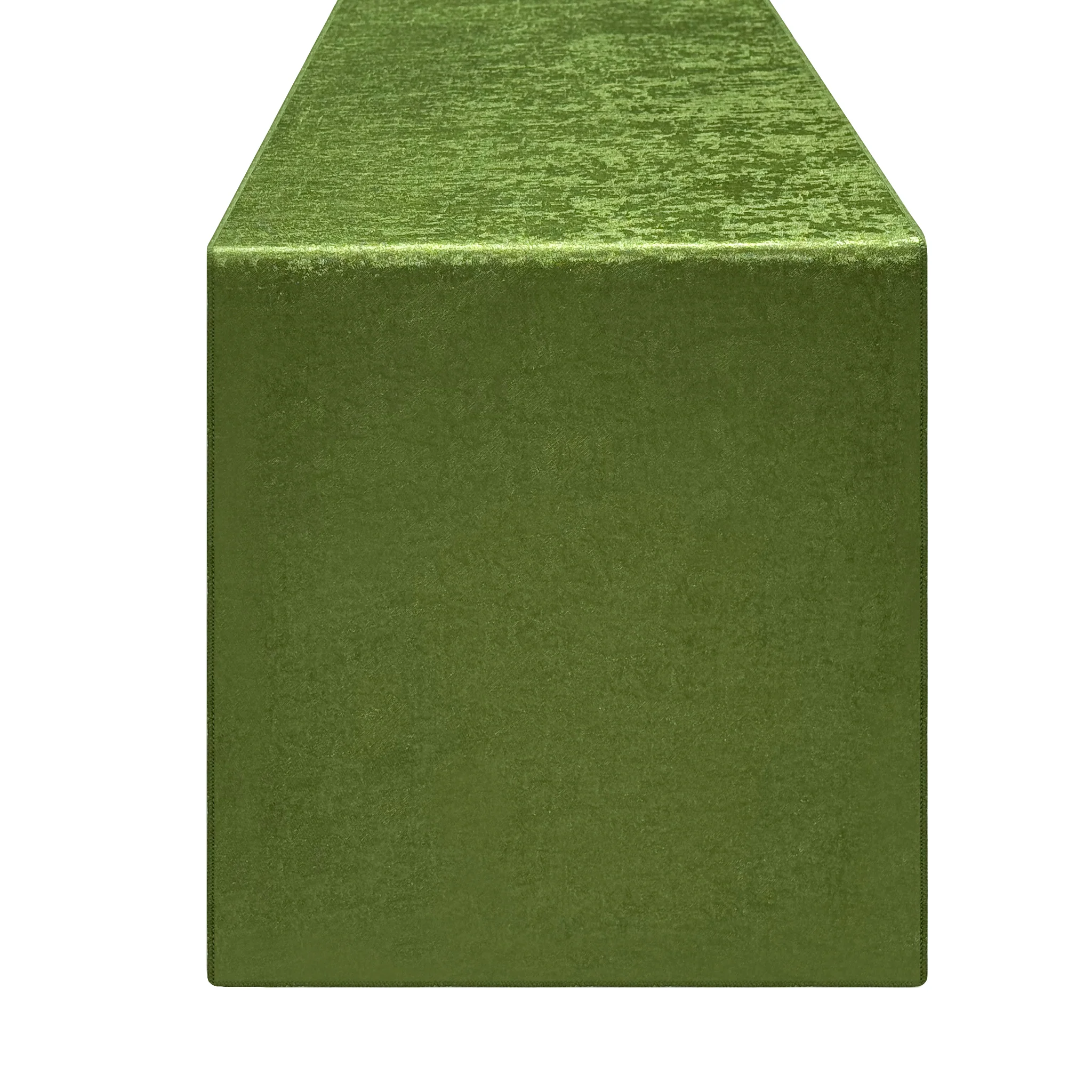 Crinkle Shimmer Table Runner - Willow Green - Image 7