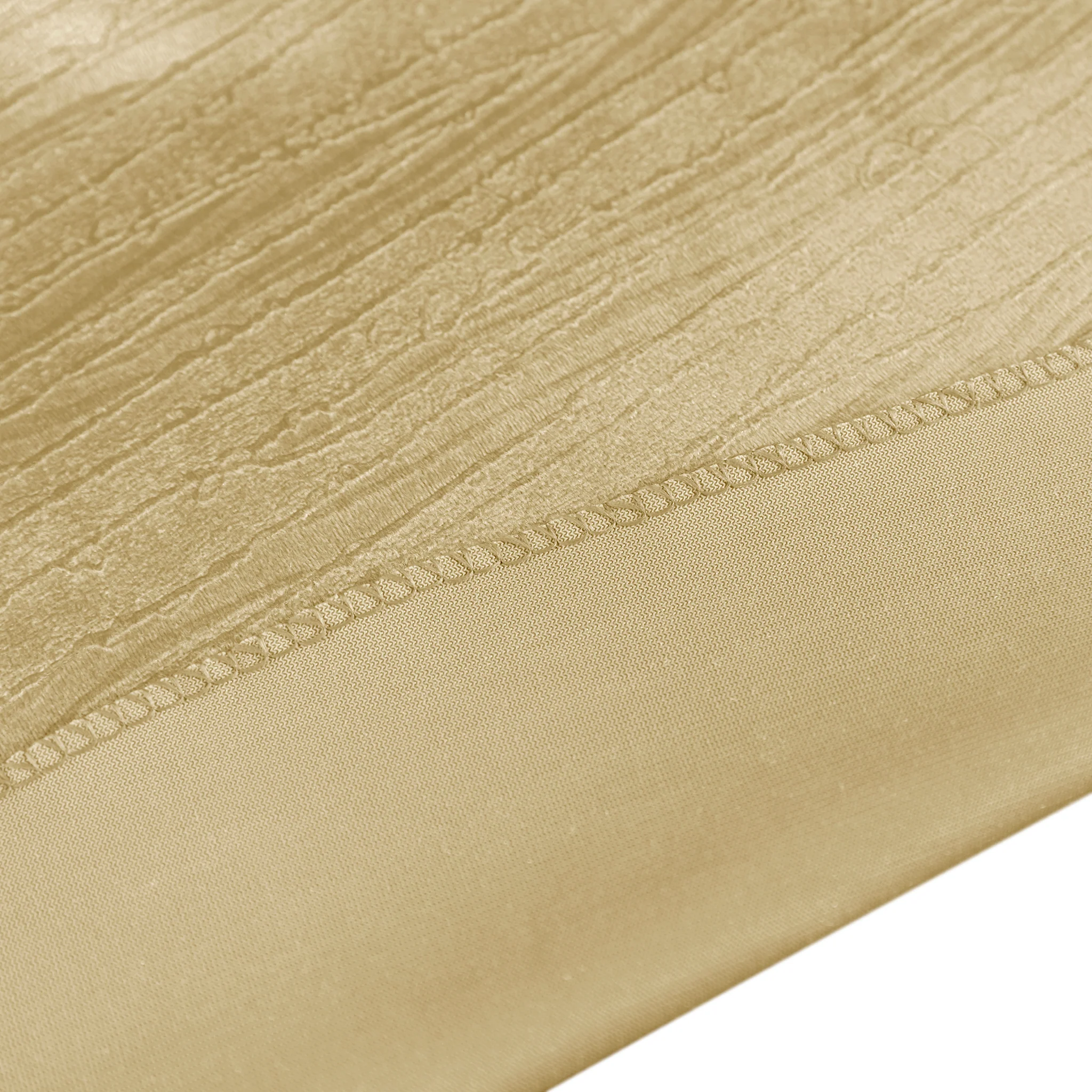 Crinkle Velvet 120" Round Tablecloth - Champagne - Image 5