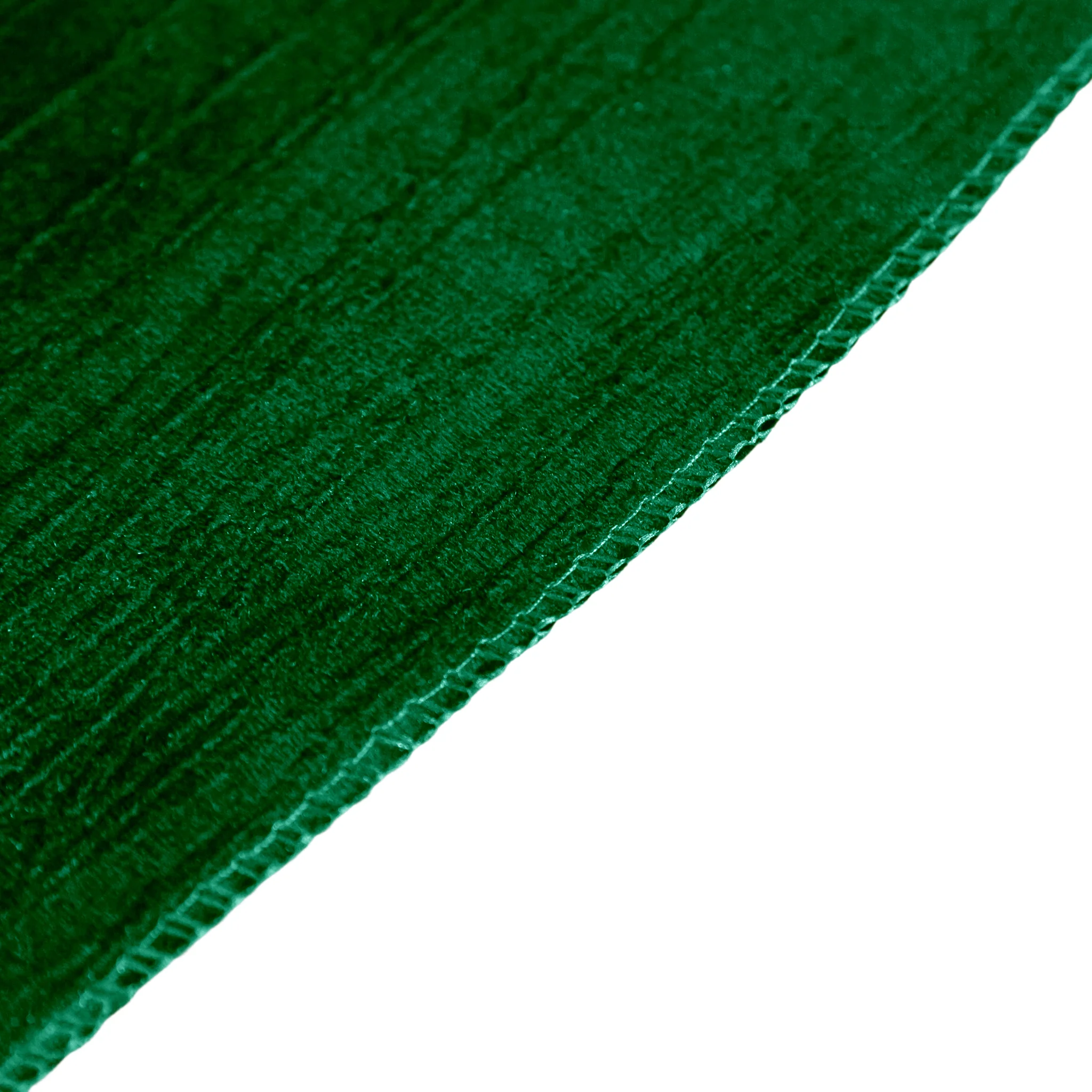Crinkle Velvet 132" Round Tablecloth - Emerald Green - Image 7