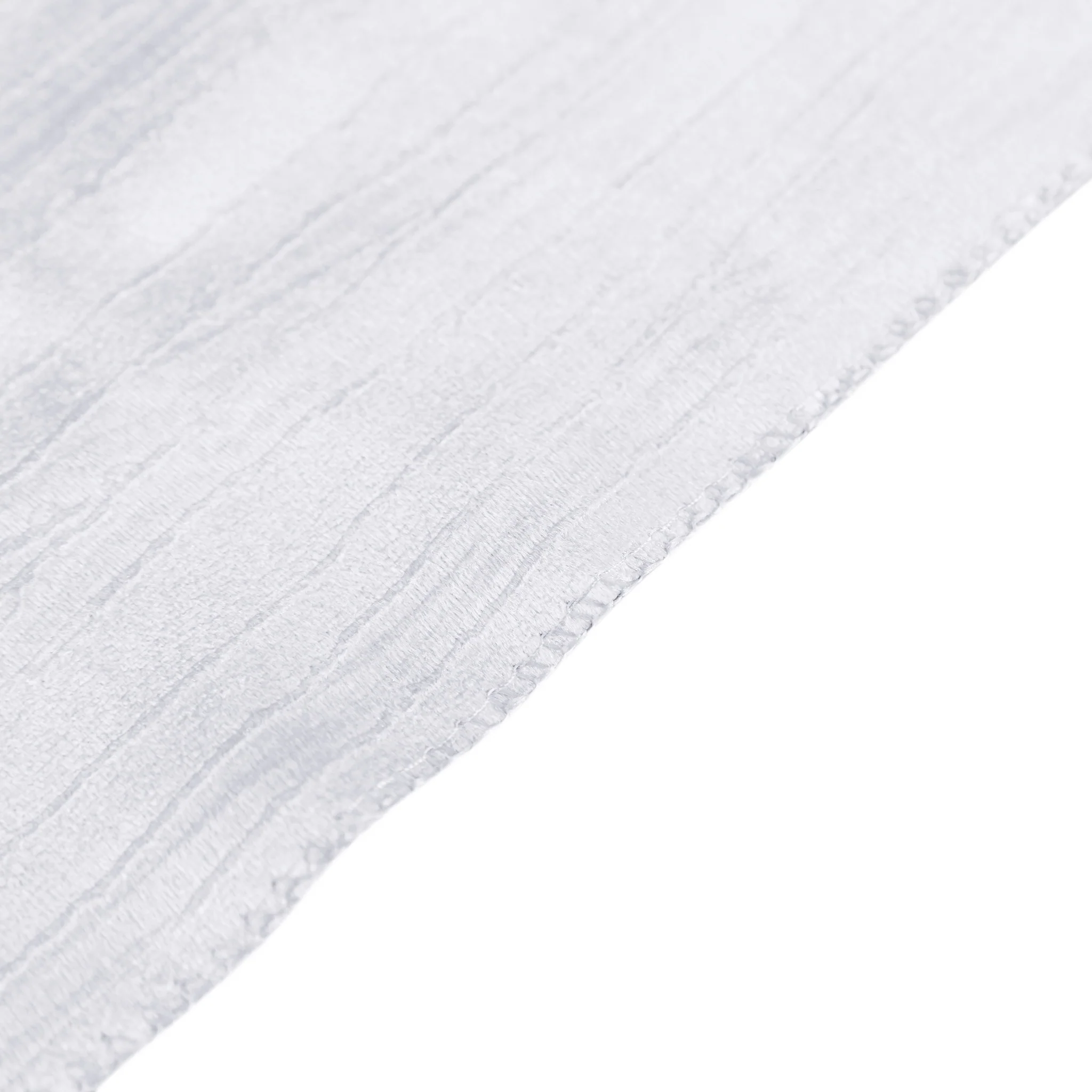 Crinkle Velvet 132" Round Tablecloth - White - Image 6
