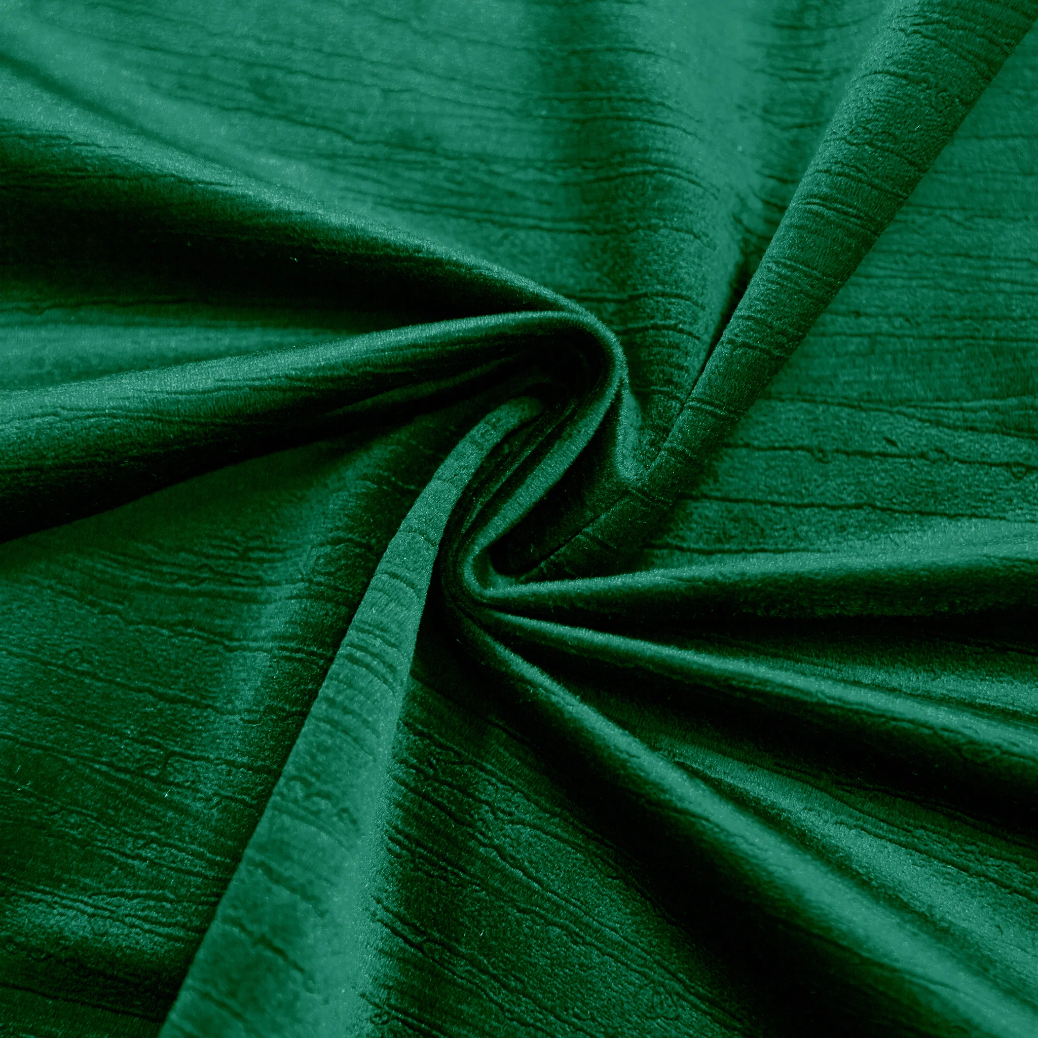 5 pcs/pk Crinkle Velvet 20"x20" Linen Napkin - Emerald Green - Image 3
