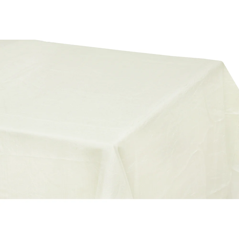 Crushed Taffeta 90"x156" rectangular tablecloth - Ivory