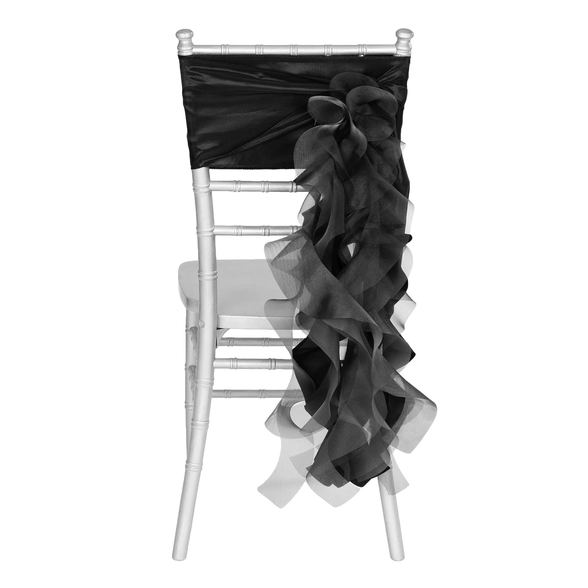 Curly Willow Chair Sash - Black - Image 6