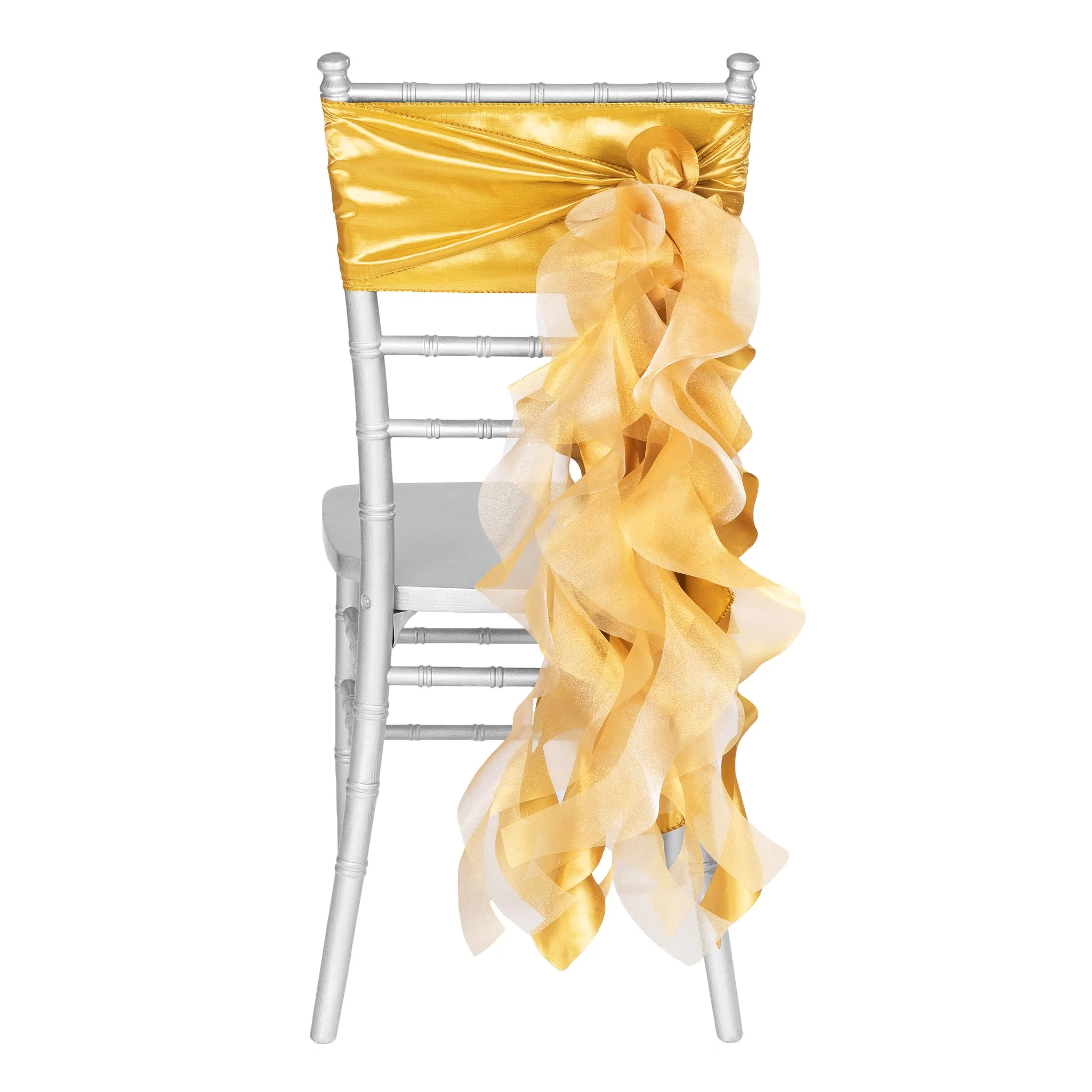 Curly Willow Chair Sash - Bright Gold - Image 4