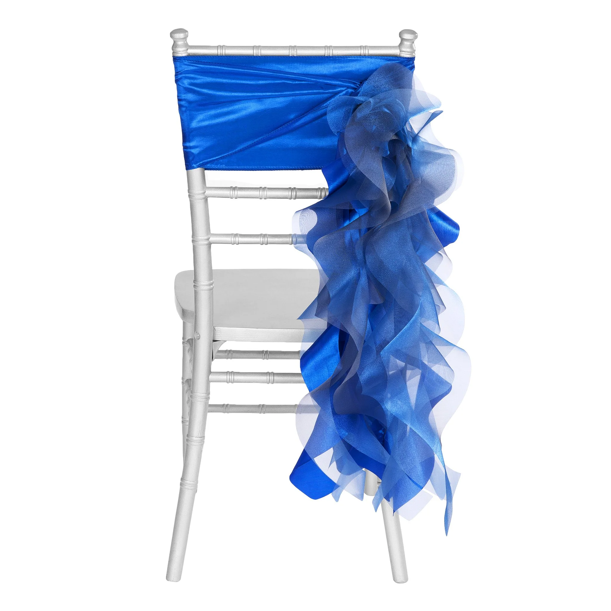 Curly Willow Chair Sash - Royal Blue - Image 5