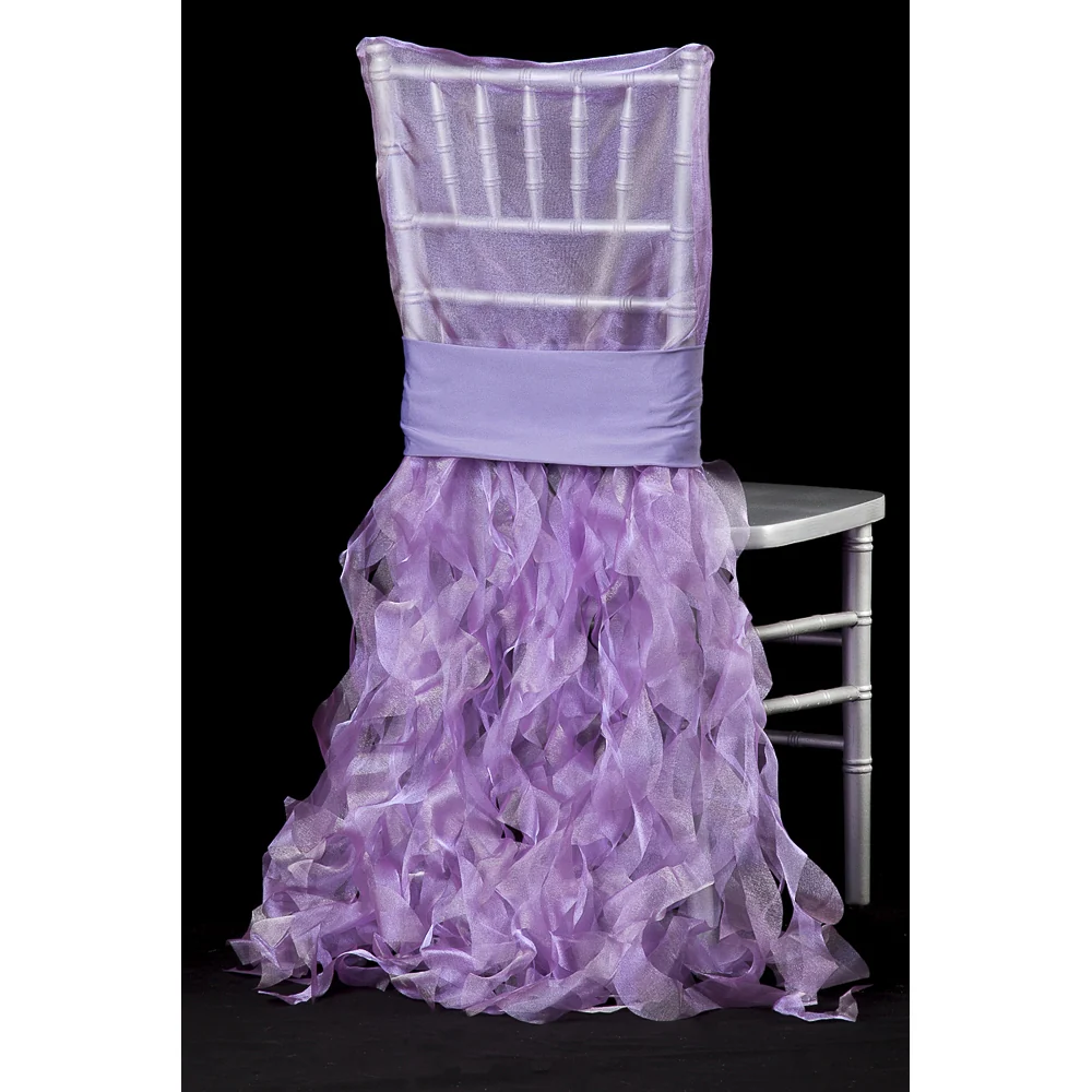 Curly Willow Chiavari Chair Back Slip Cover - Victorian Lilac/Wisteria - Image 2