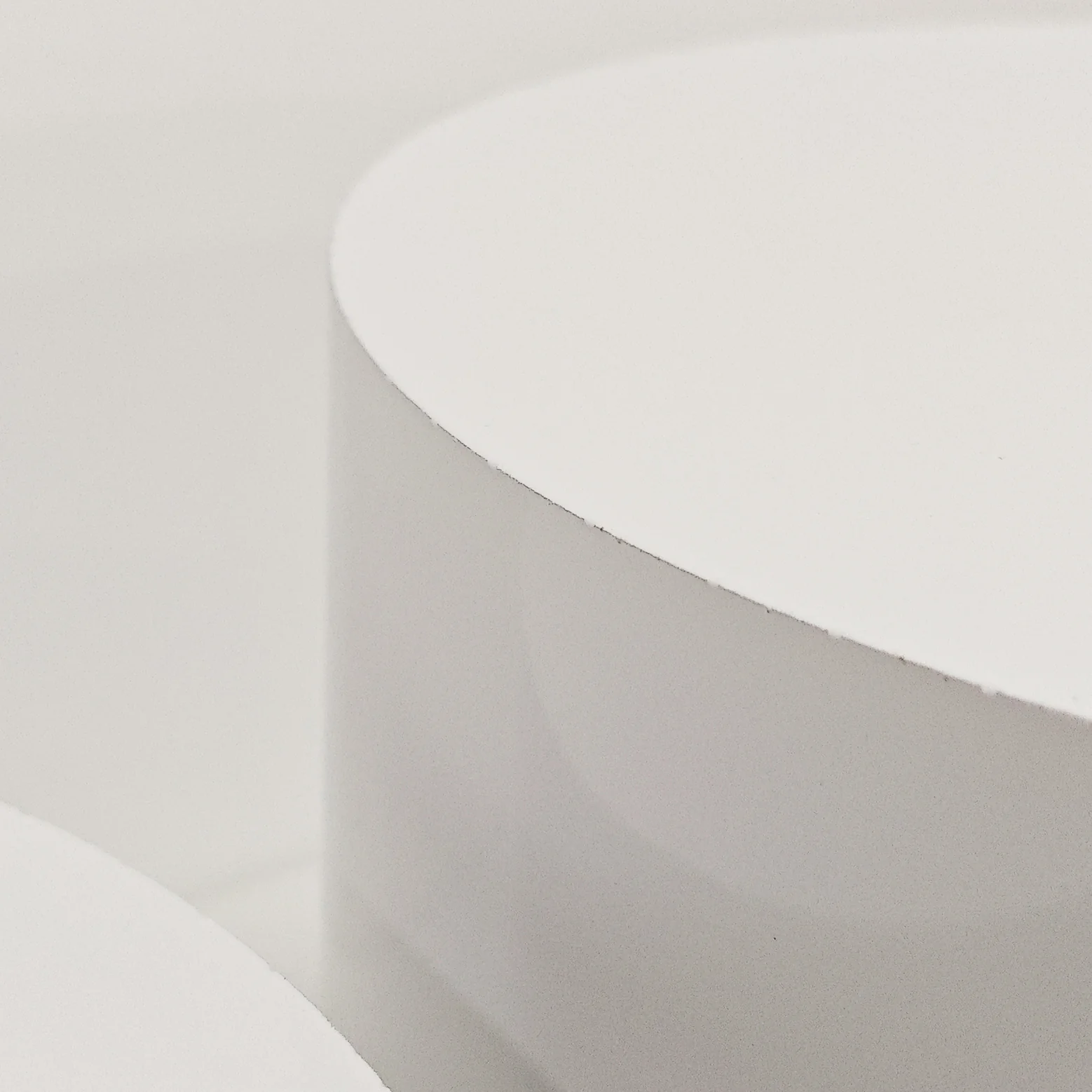 White Cylinder Round Pedestal Cake/Dessert Display Stands 5 pcs/set - Image 2