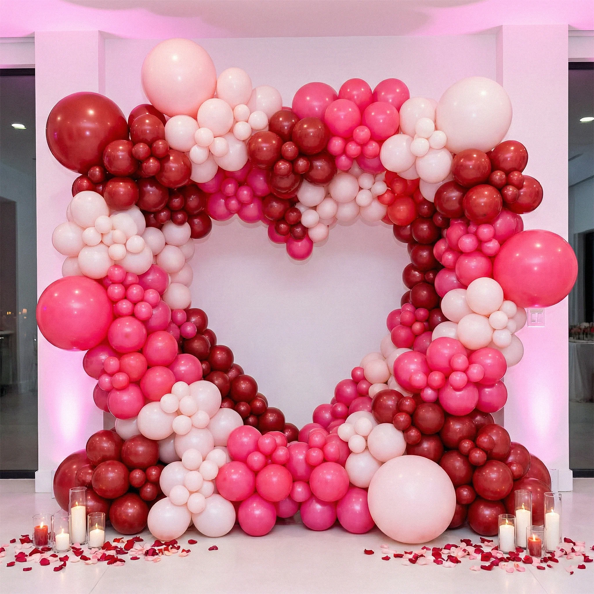 Double Heart Frame Arch Backdrop - Image 5