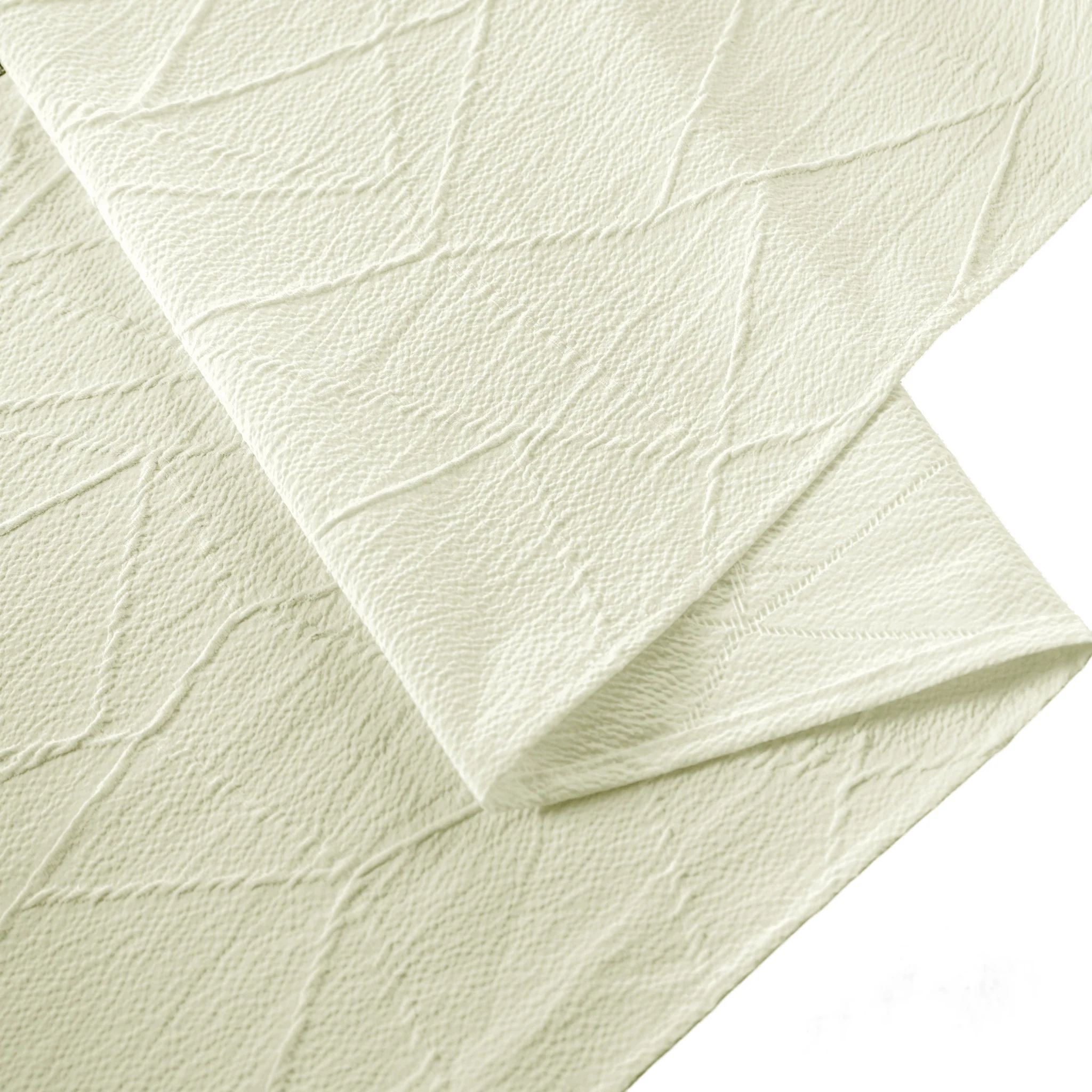 Embossed Geometric Jacquard Table Runner - Ivory - Image 3