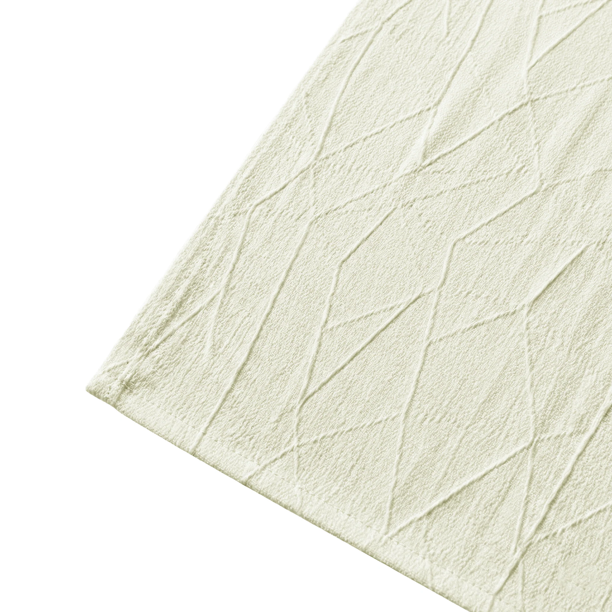 Embossed Geometric Jacquard Table Runner - Ivory - Image 6