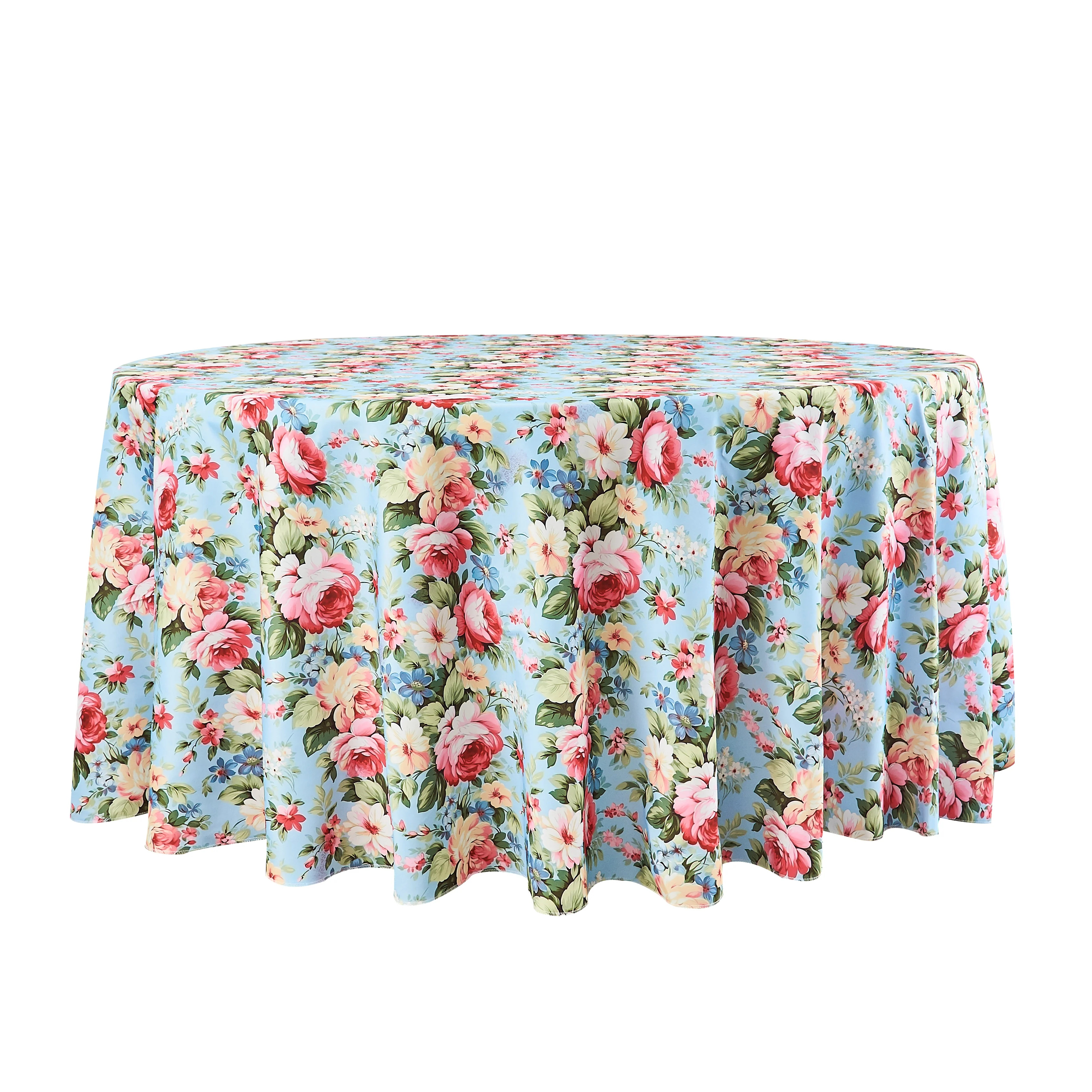English Garden Floral 120" Round Tablecloth