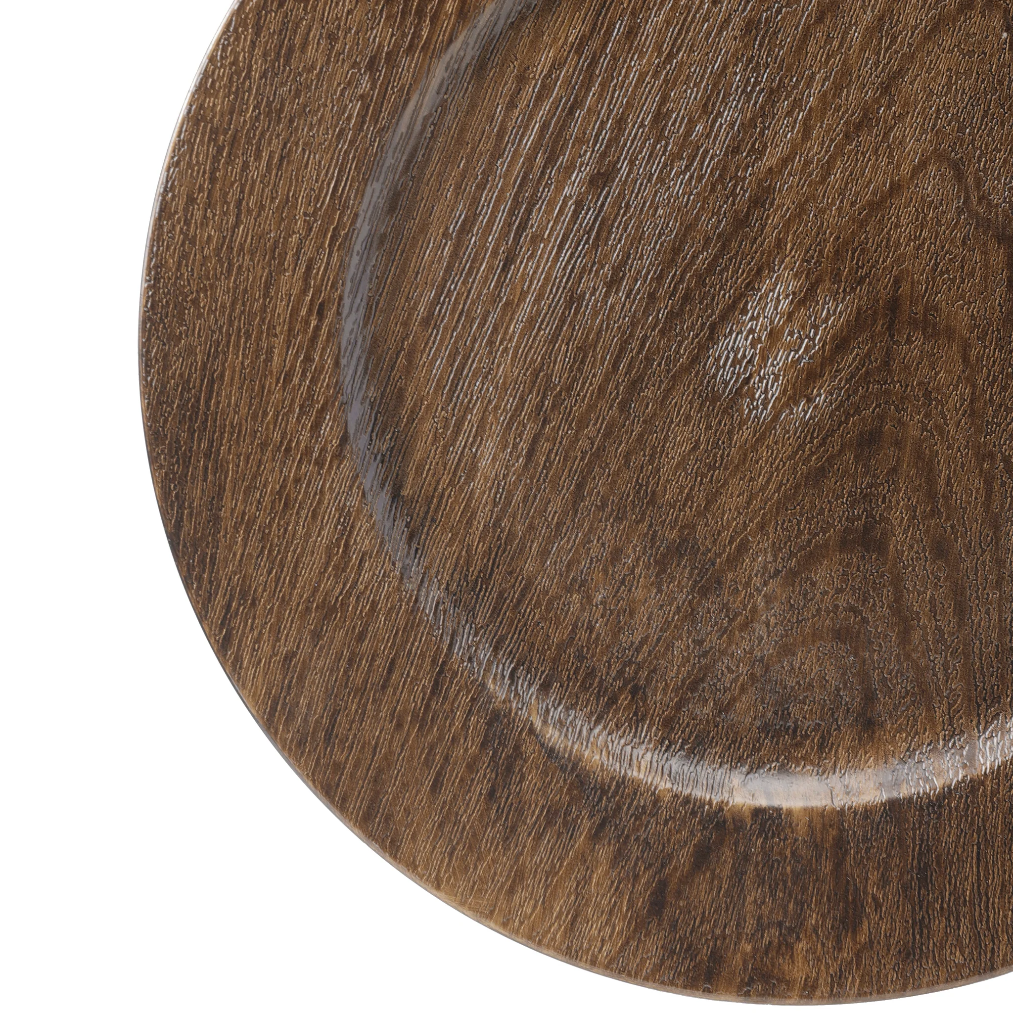 Faux Wood Acrylic Charger Plate - Image 4