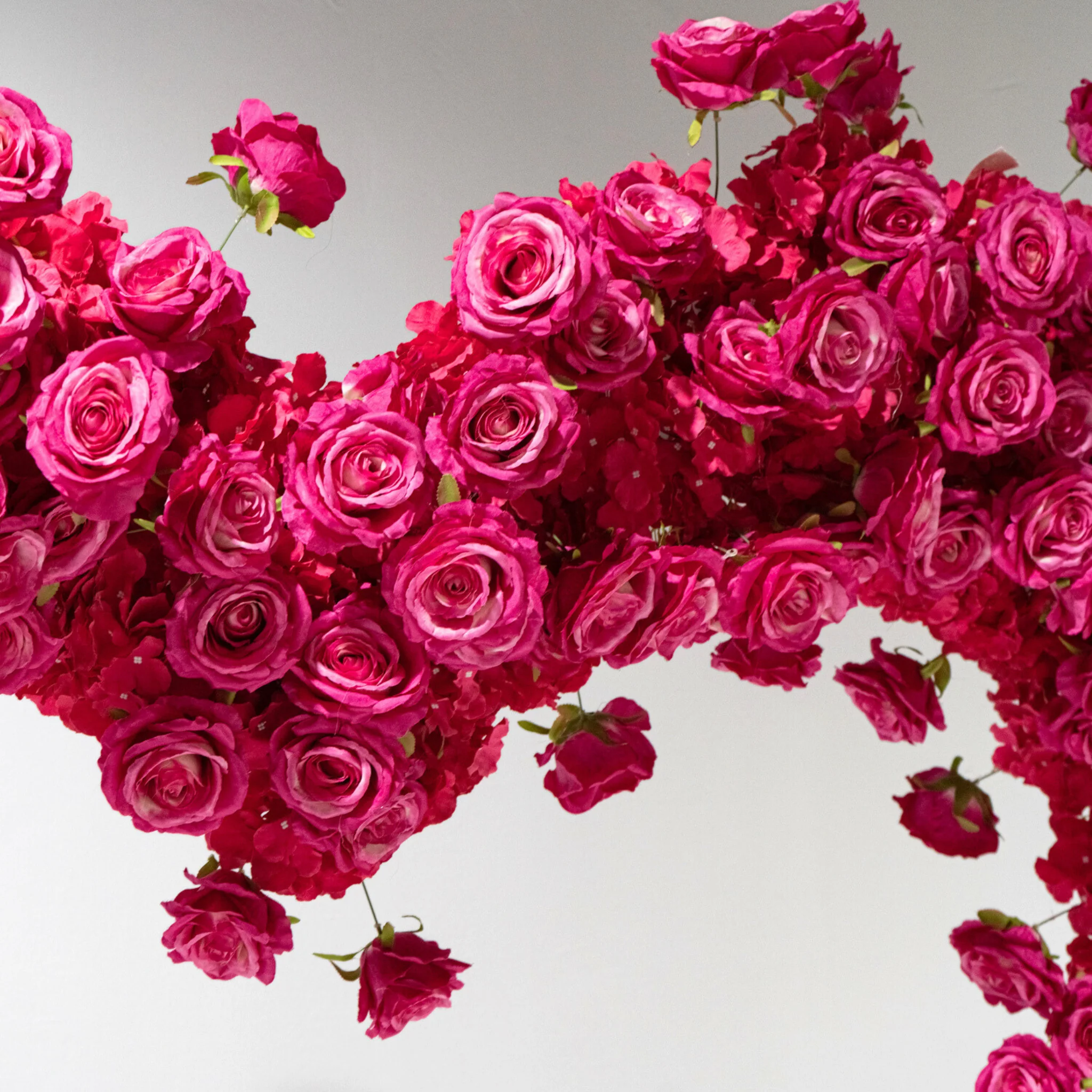 Floral 3D Backdrop for Open Heart Stand - Fuchsia - Image 3