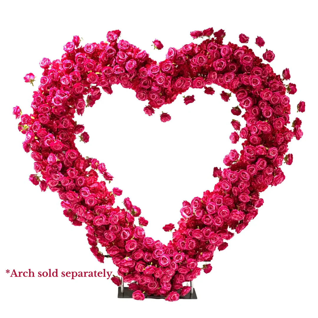 Floral 3D Backdrop for Open Heart Stand - Fuchsia - Image 6
