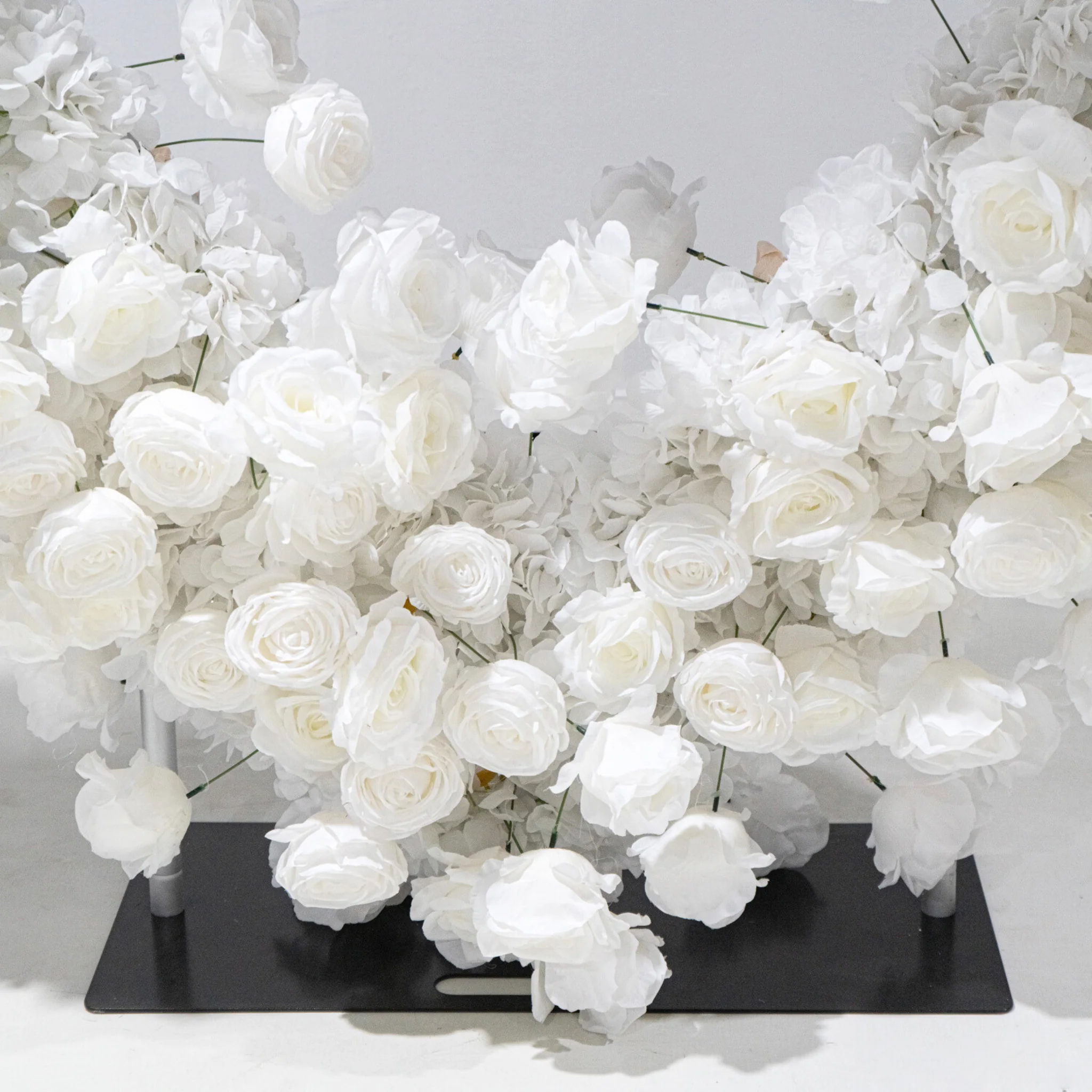 Floral 3D Backdrop for Open Heart Stand - White - Image 2