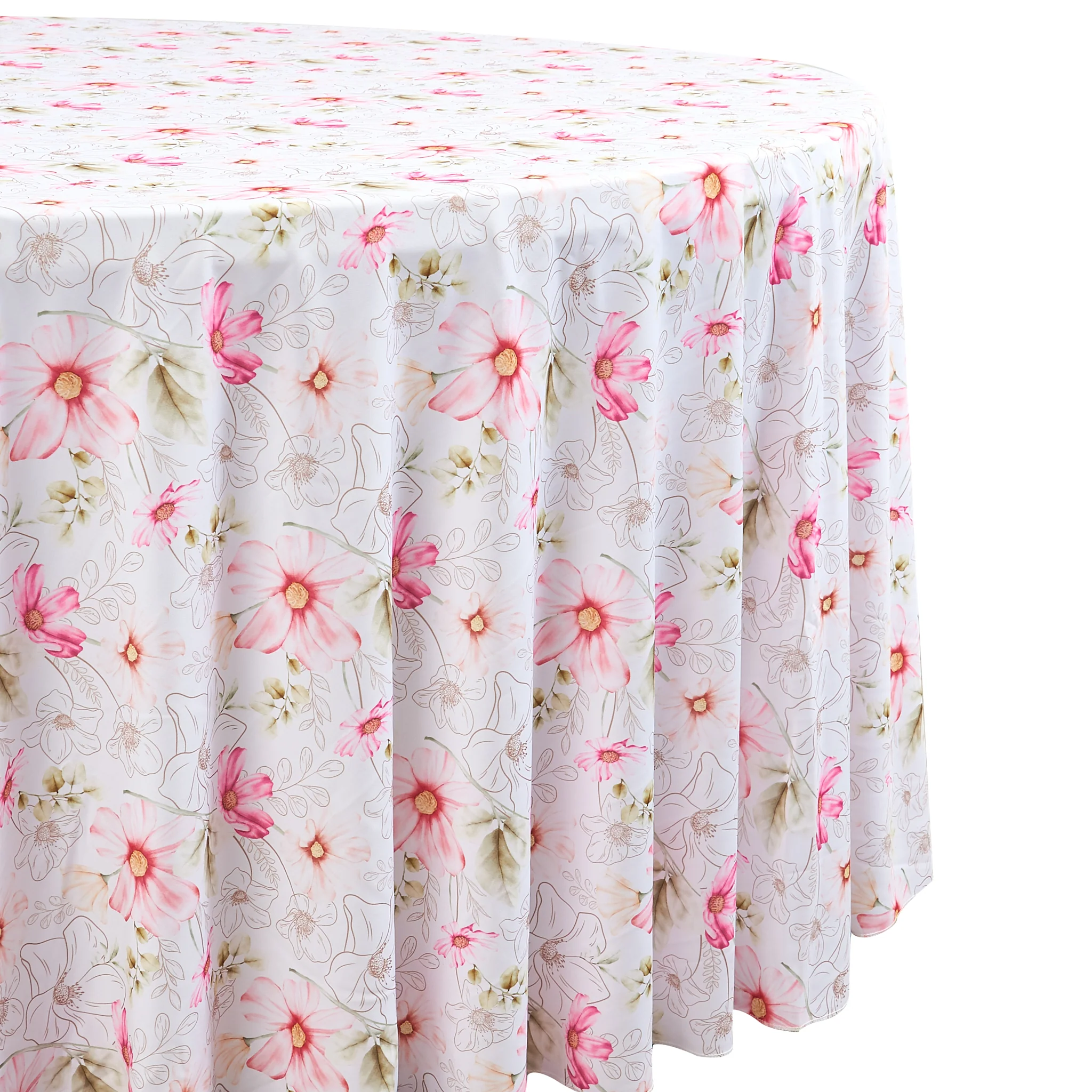 Floral Haze 108" Round Tablecloth - Image 2