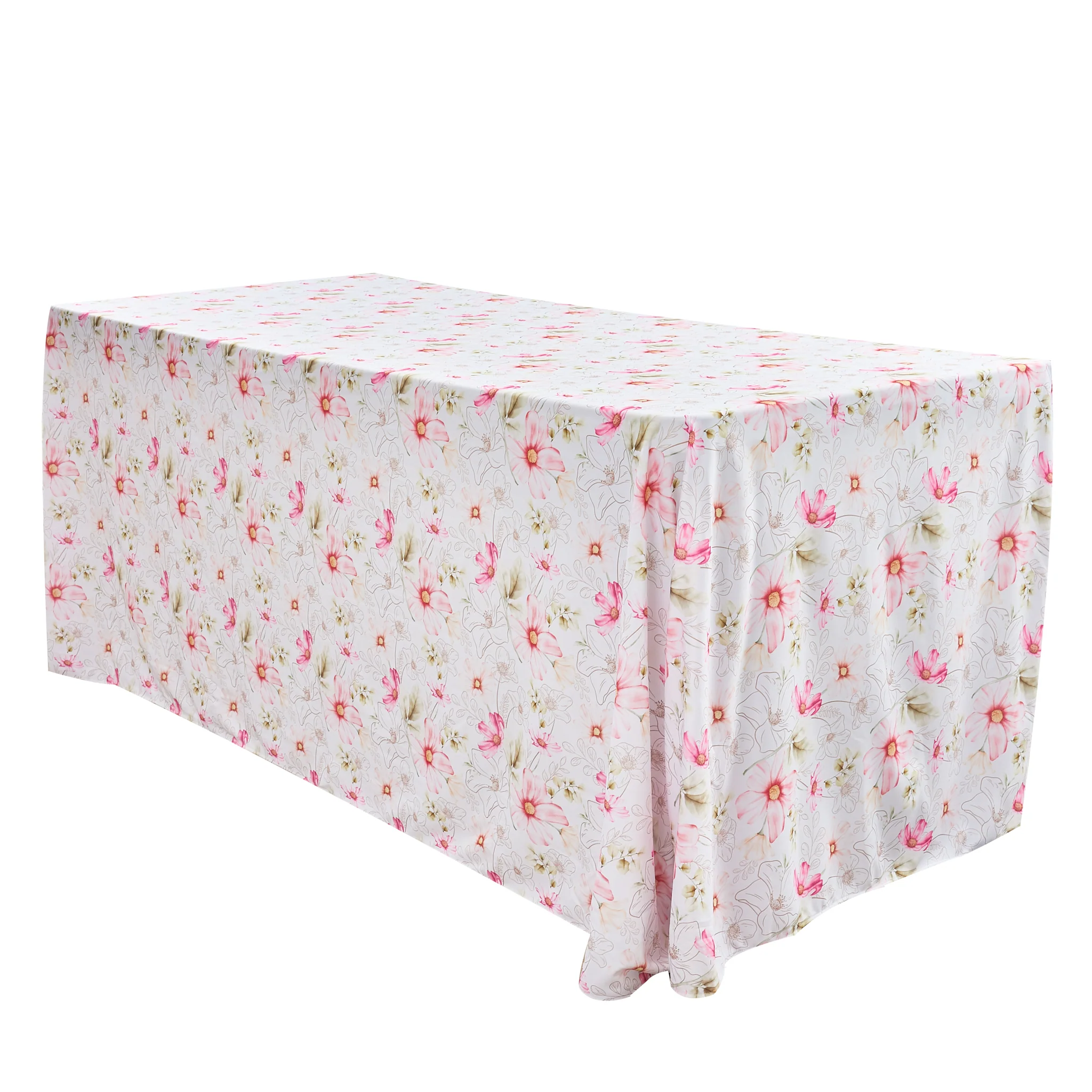 Floral Haze 90"x156" Rectangular Tablecloth - Image 3