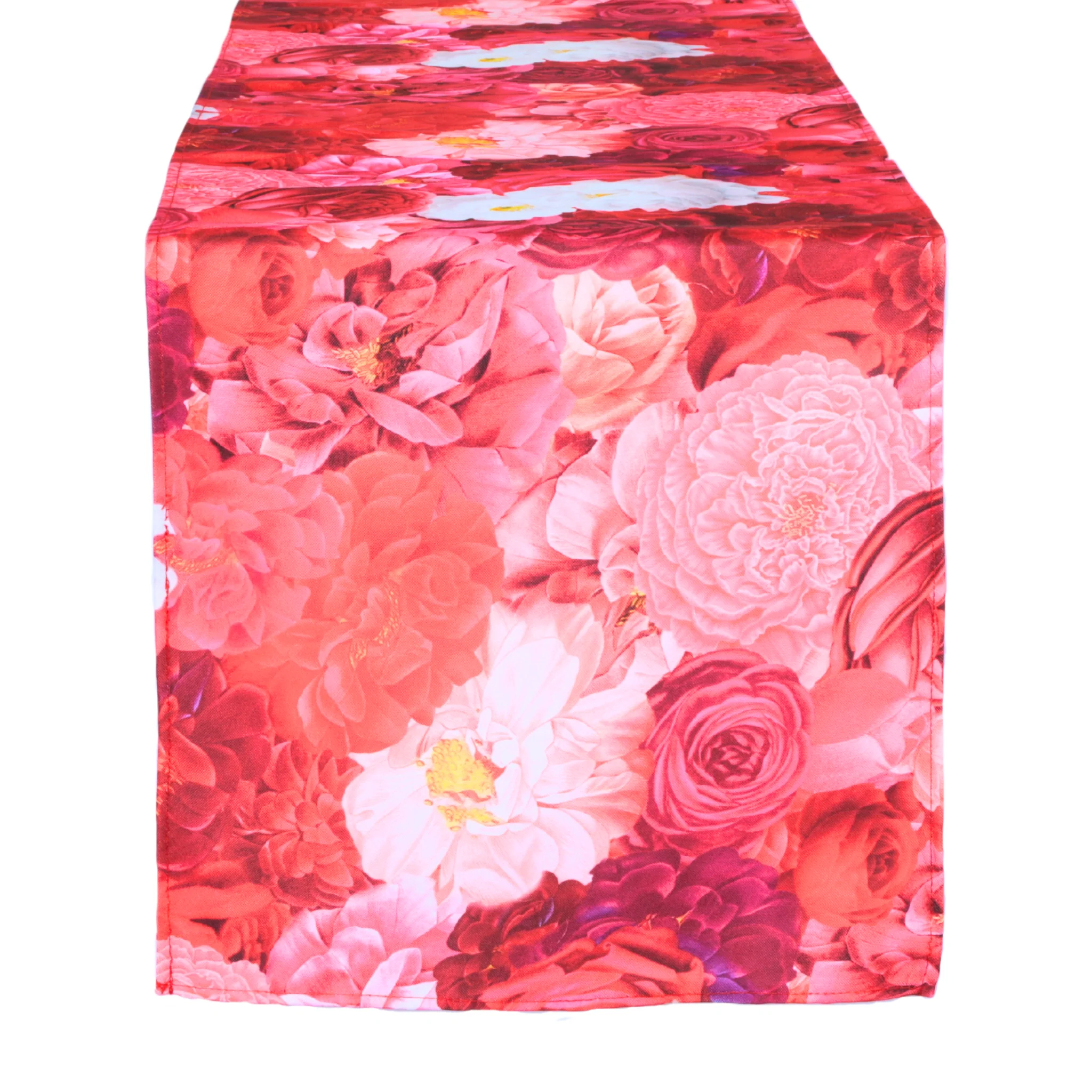 Floral Peony Roses Table Runner - Fuchsia - Image 4