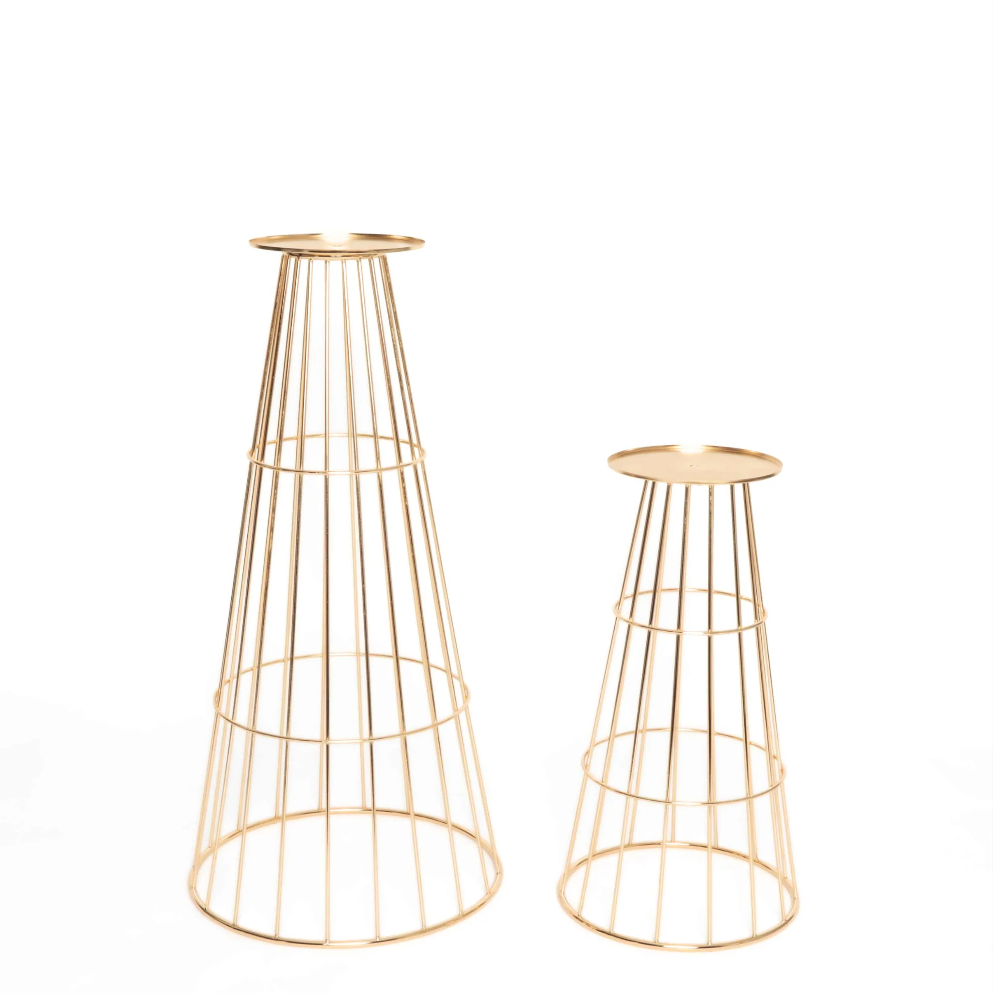 Flower Centerpiece Pedestal Stands (4 pcs/set) - Gold - Image 8