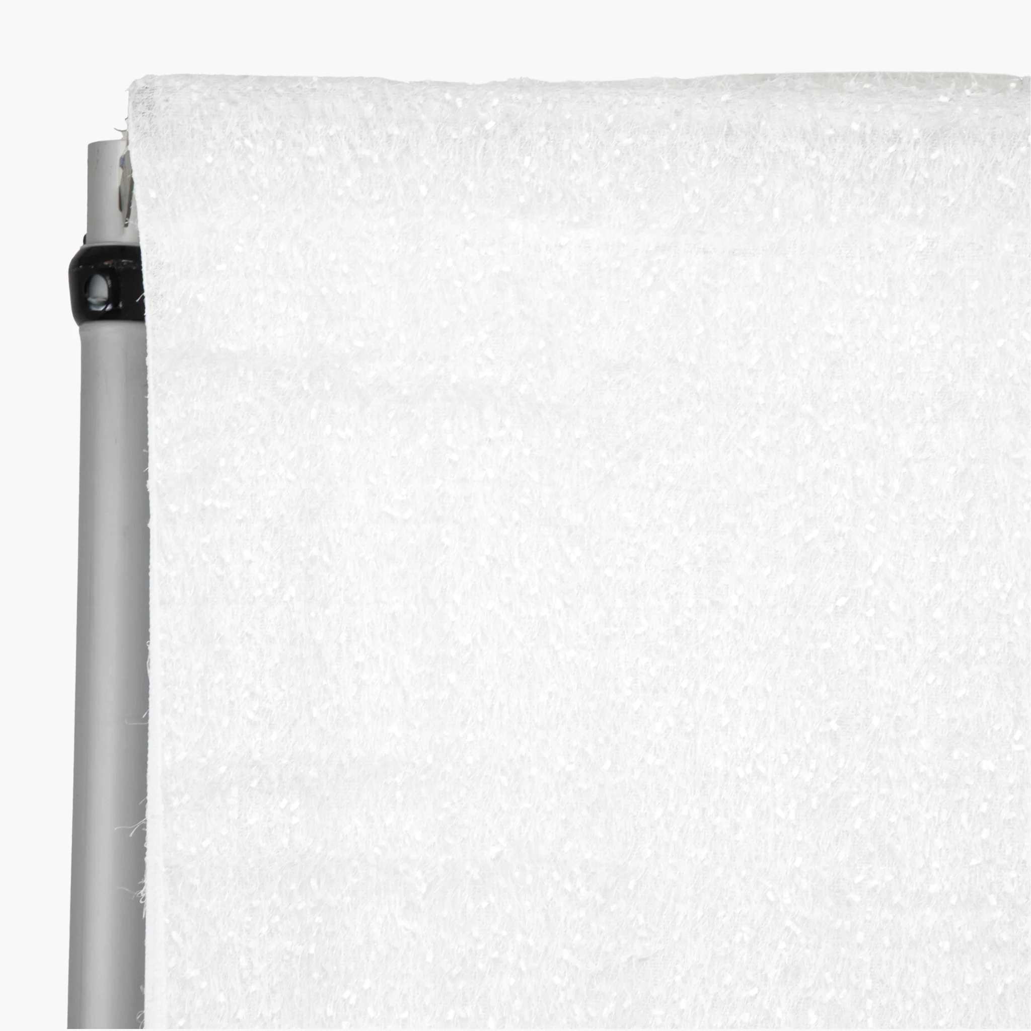 Flurries 12ft H x 52" W Drape/Backdrop Curtain Panel - White