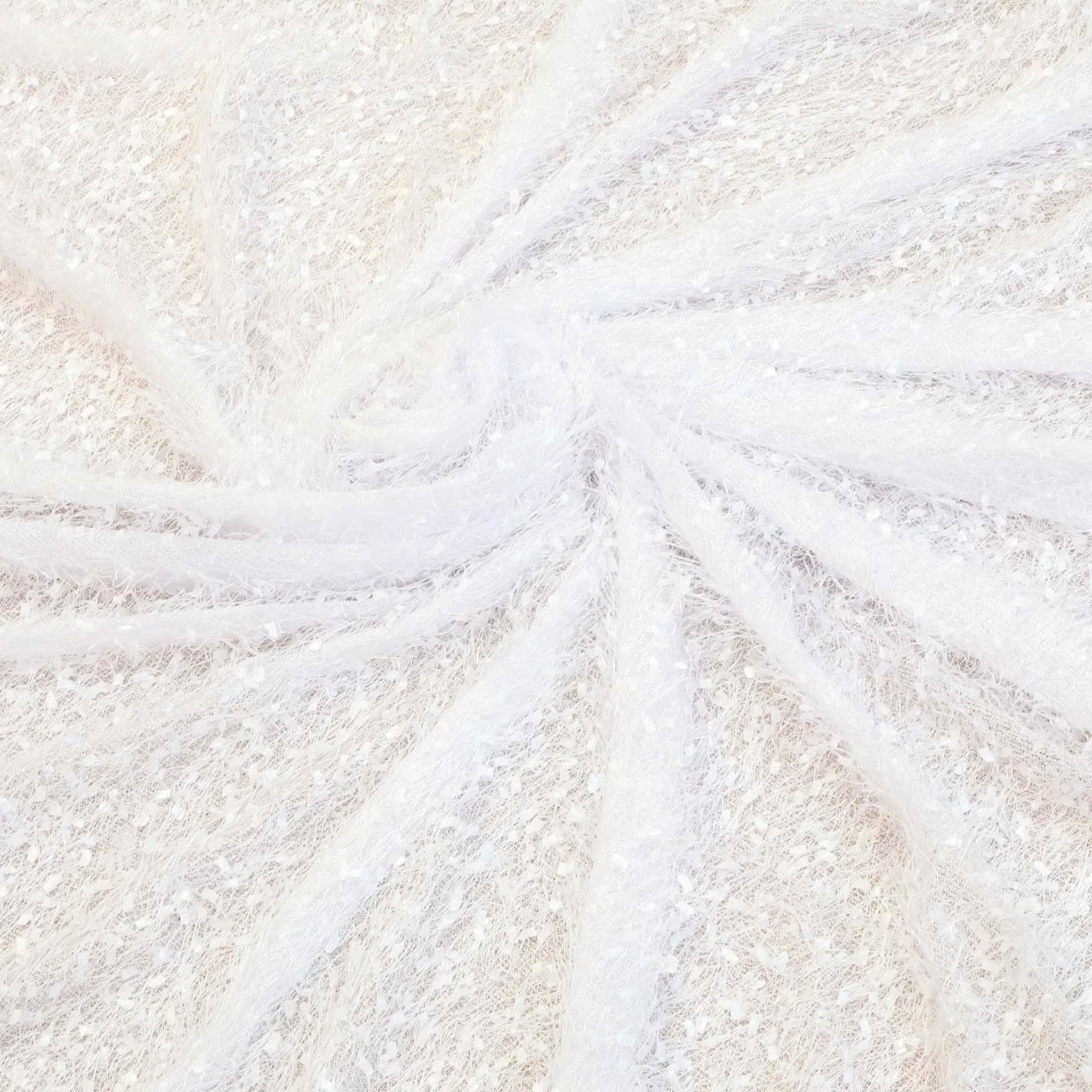Flurries 12ft H x 52" W Drape/Backdrop Curtain Panel - White - Image 5
