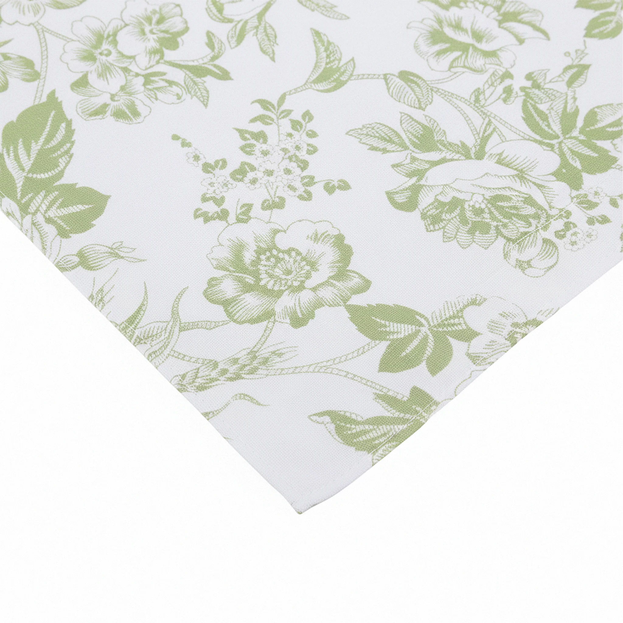 French Toile Table Runner - Sage Green - Image 6
