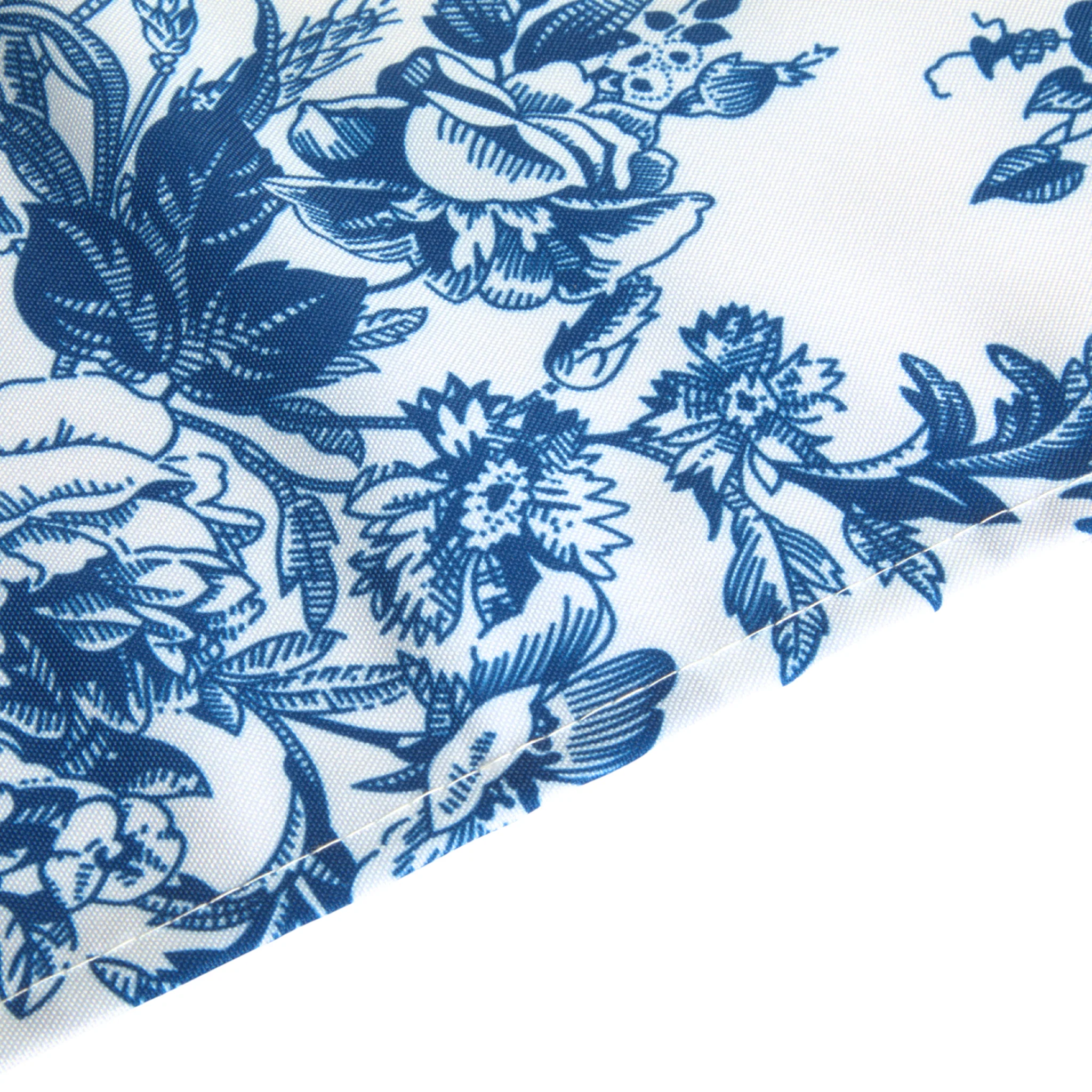 French Toile 60"x120" Rectangular Tablecloth - Blue - Image 5