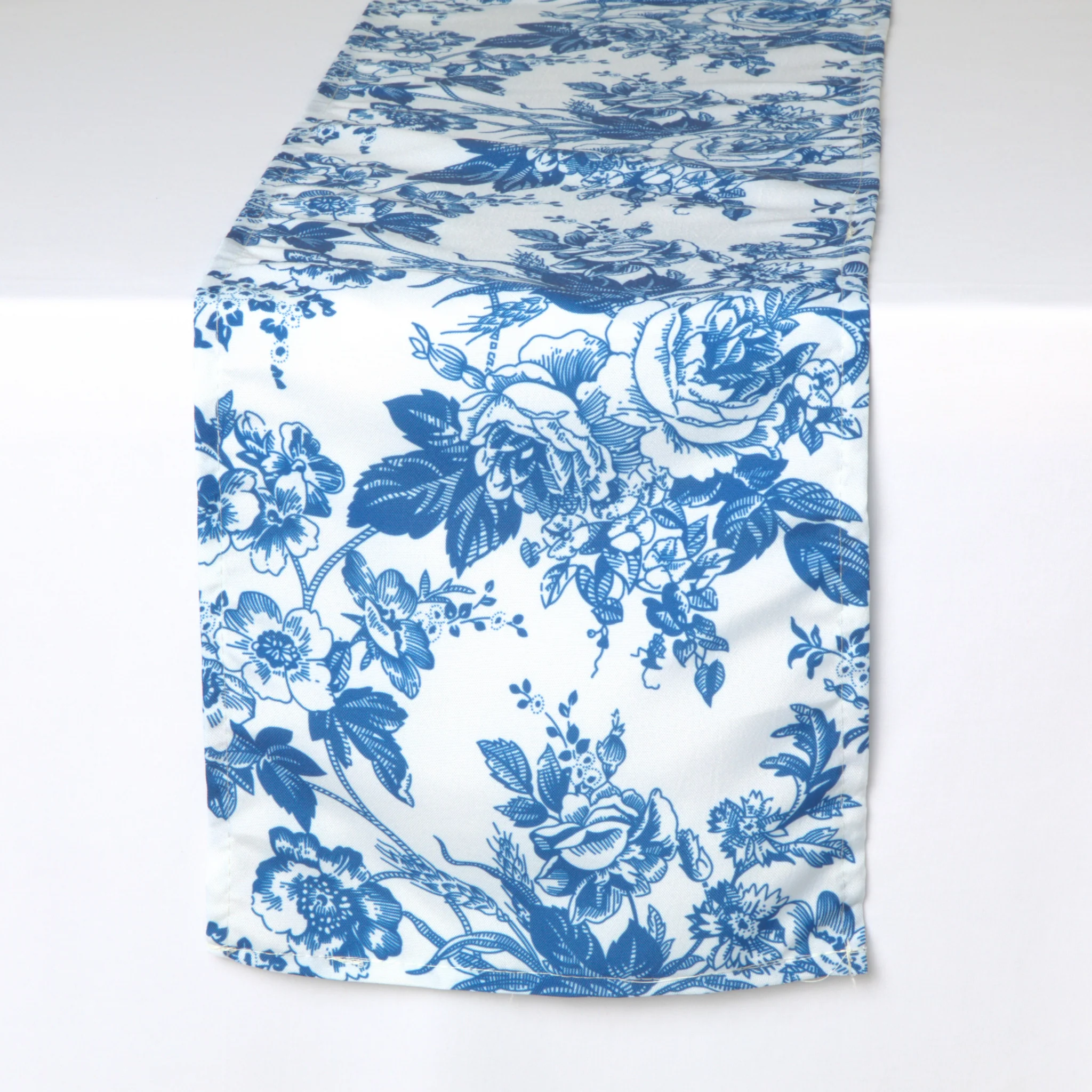 French Toile Table Runner - Blue - Image 3