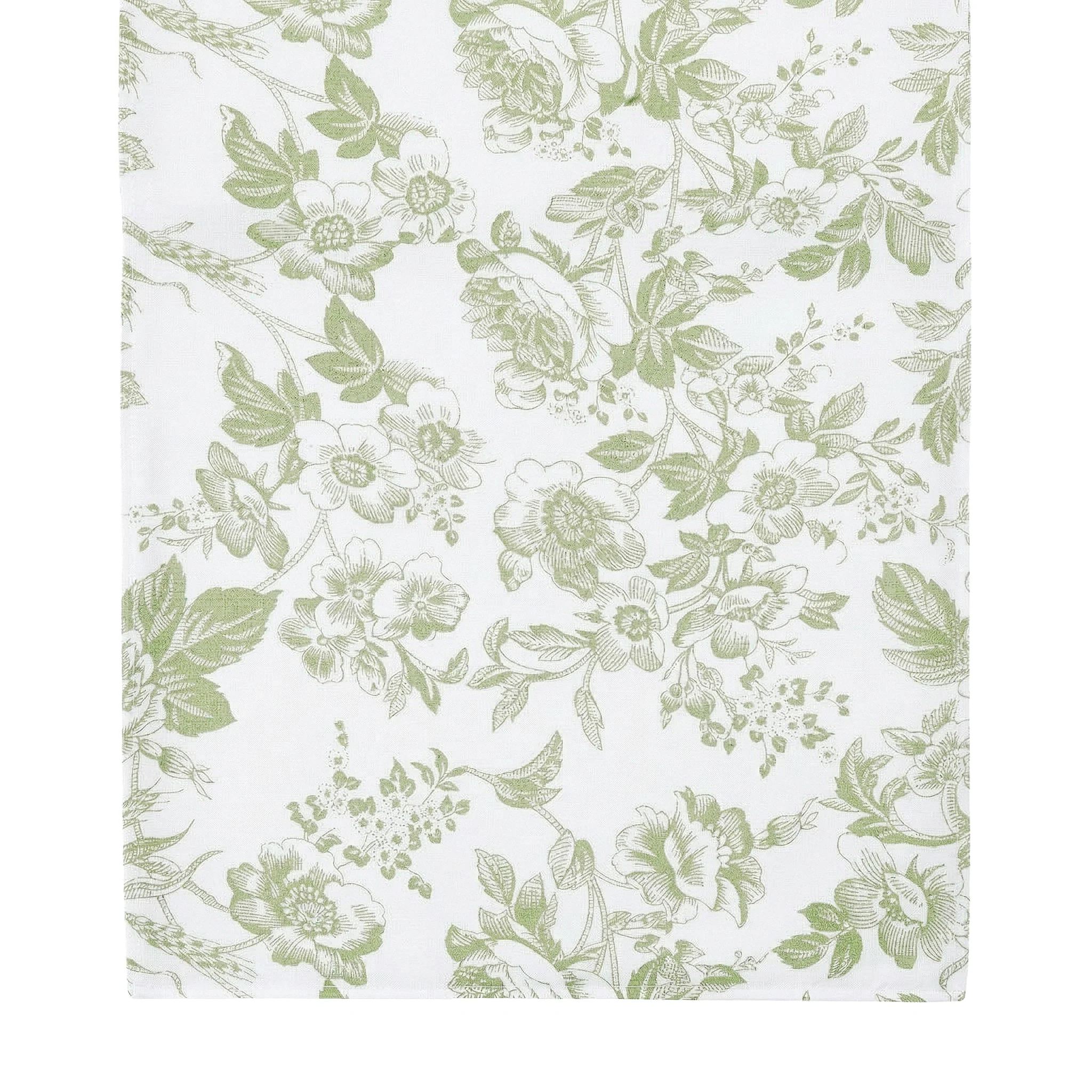 French Toile Table Runner - Sage Green - Image 8
