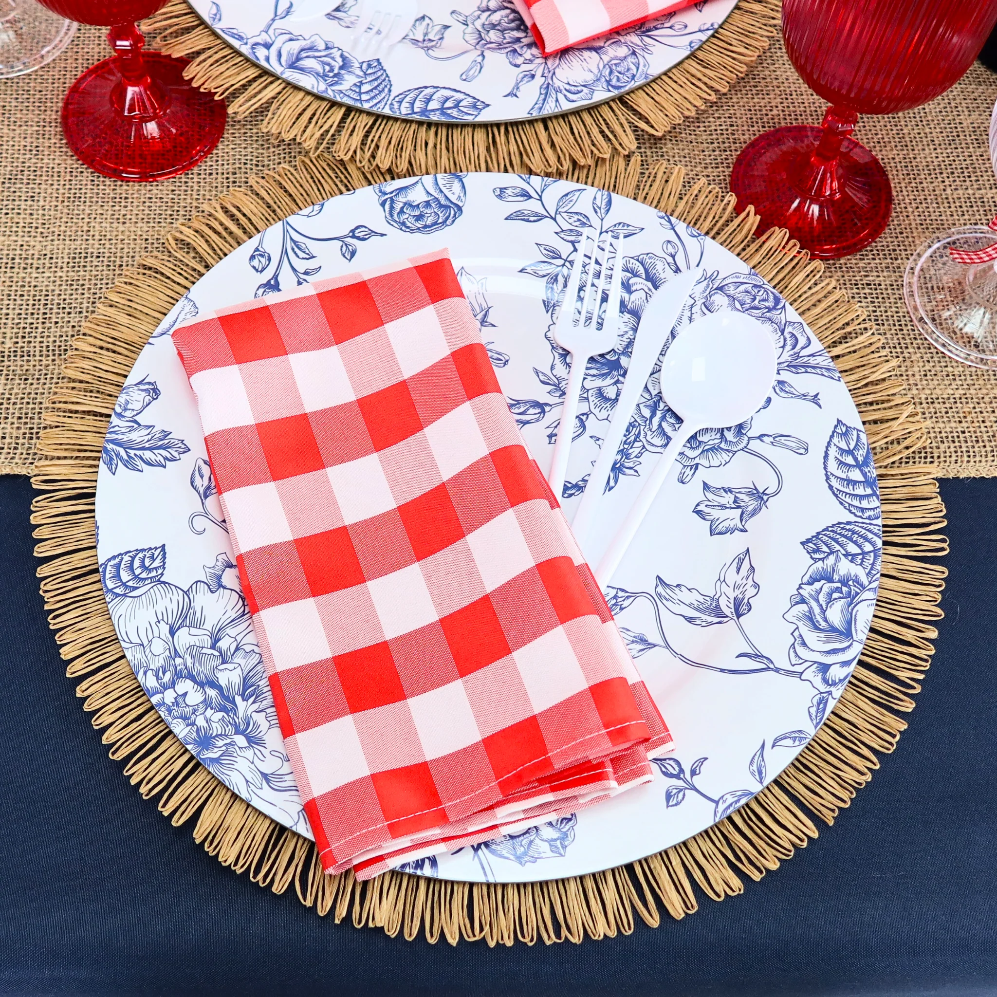 4 pc/set Fringed Edge Woven 15" Placemats - Image 9