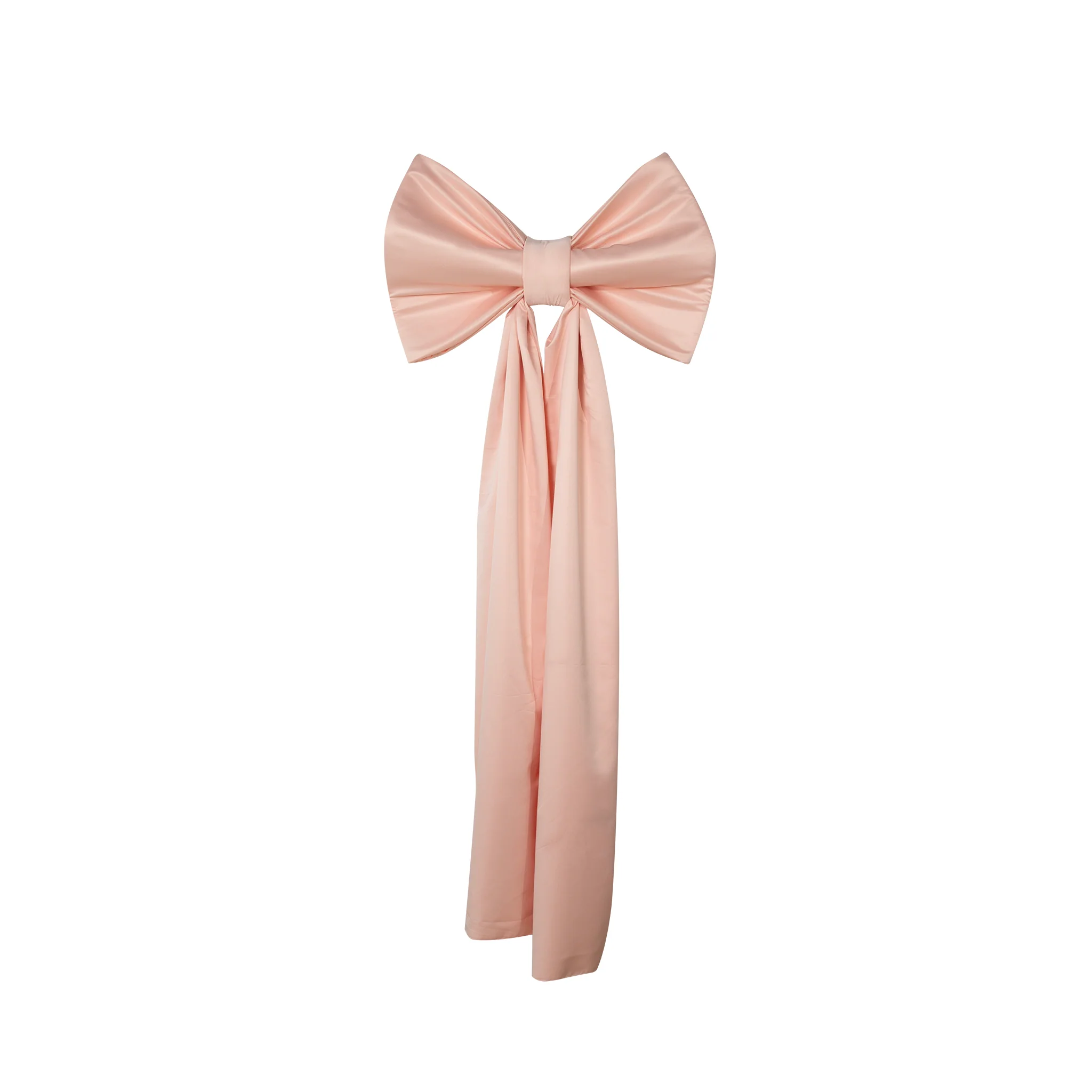 Giant Fabric Bow for Backdrop - Blush/Rose Gold - Image 4
