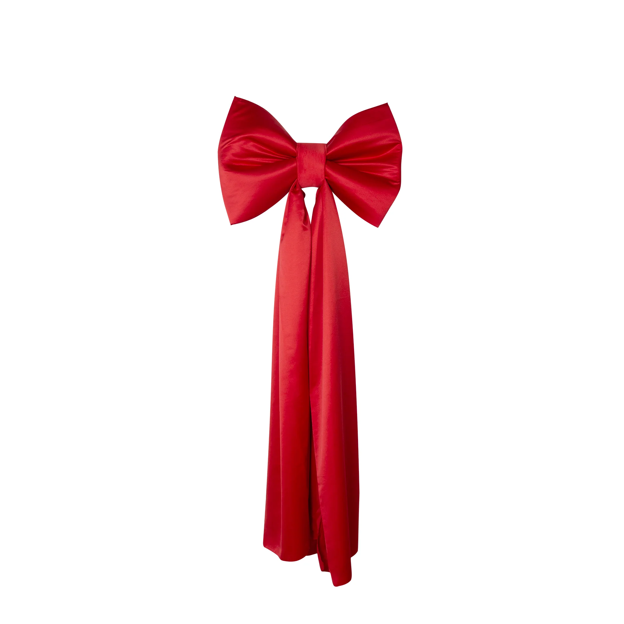 Giant Fabric Bow for Backdrop - Red - Image 4