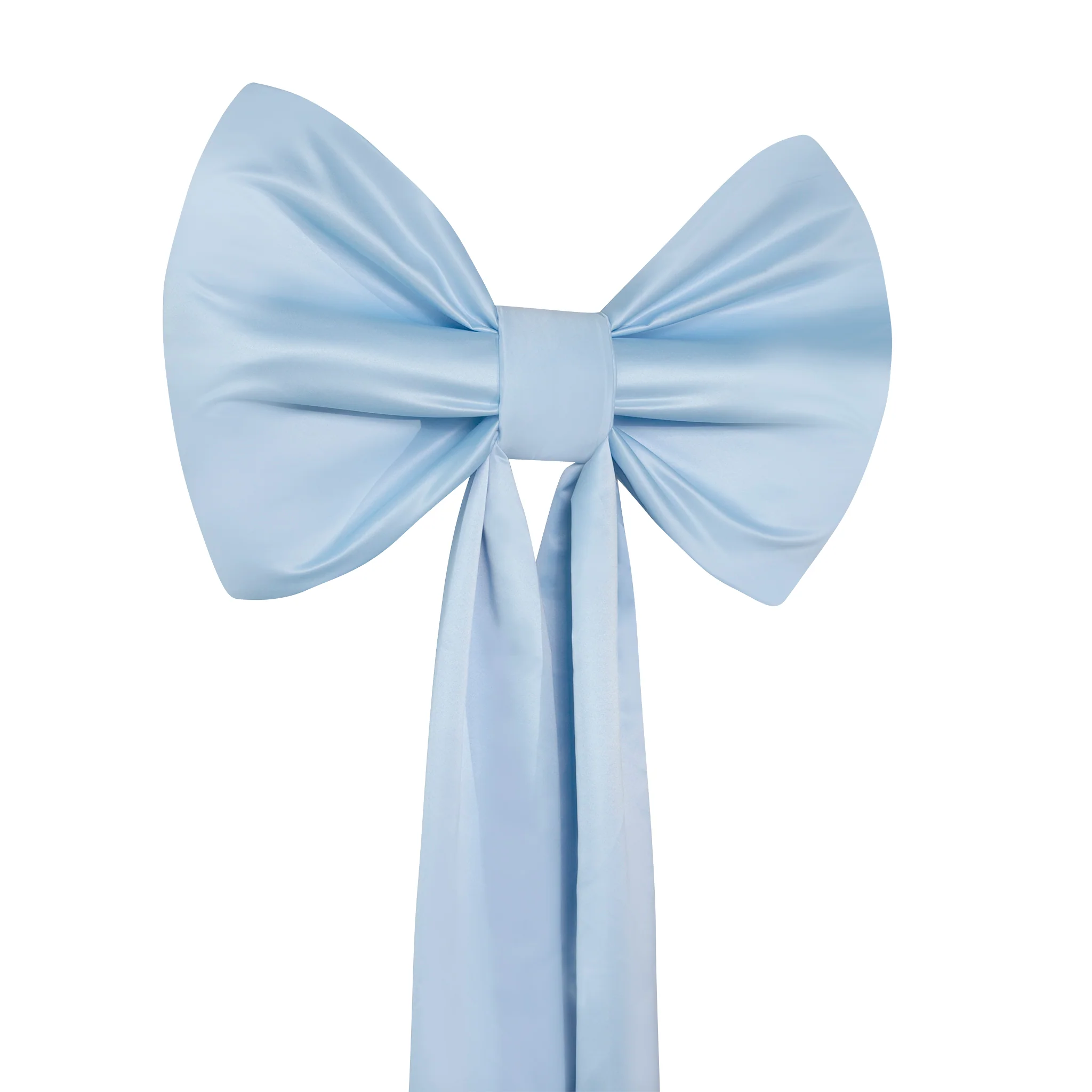 XL Giant Fabric Bow for Backdrop - Baby Blue - Image 5